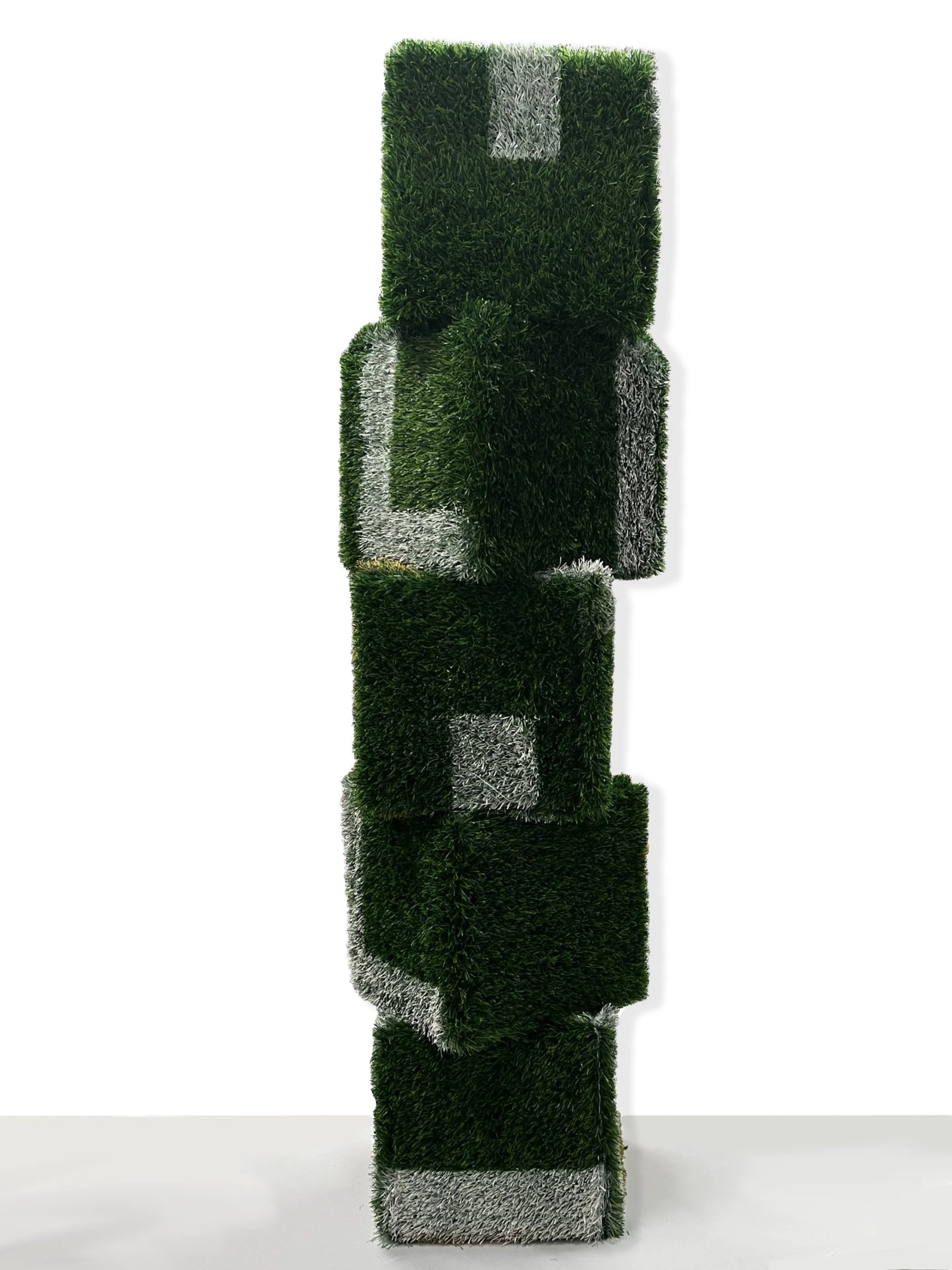Brandon J. Donahue-Shipp-A Monument to Scrimmage, 64 x 20 x 20 inches, astro turf, spray paint, wood, 2025 copy.jpg