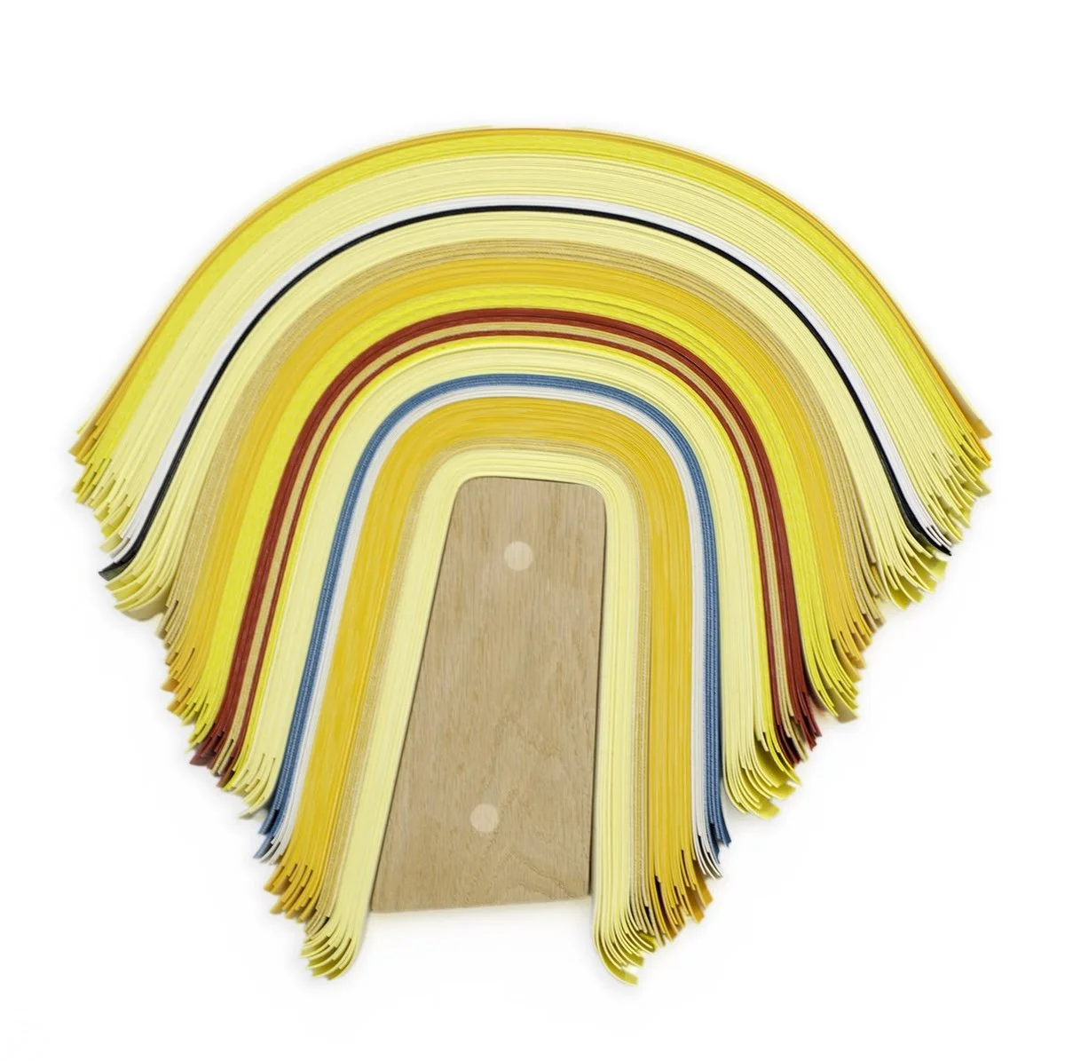 UNTITLED 66 | 19 x 21 x 1 inches / 48 x 53 x 2.5 cm vinyl and beech, 2026
