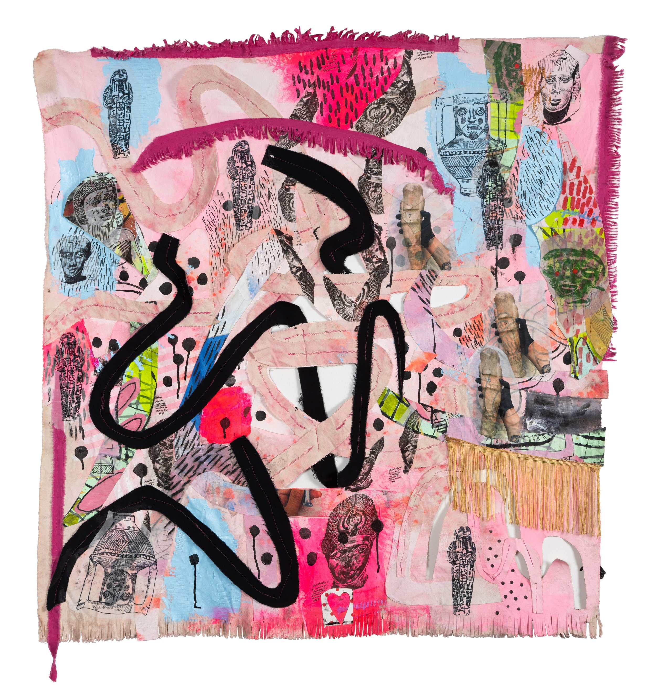 Jackie Milad Woven 1_ 46 x 43.5 inches_mixed media and canvas collage_2026 .jpg