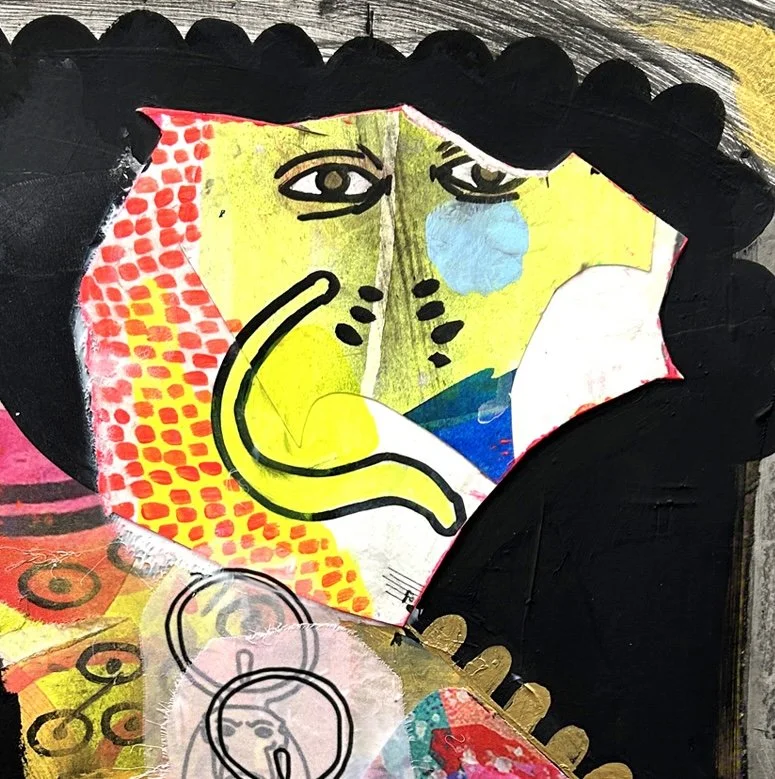 Jackie Milad_Hapi_Mixed-media on paper collage