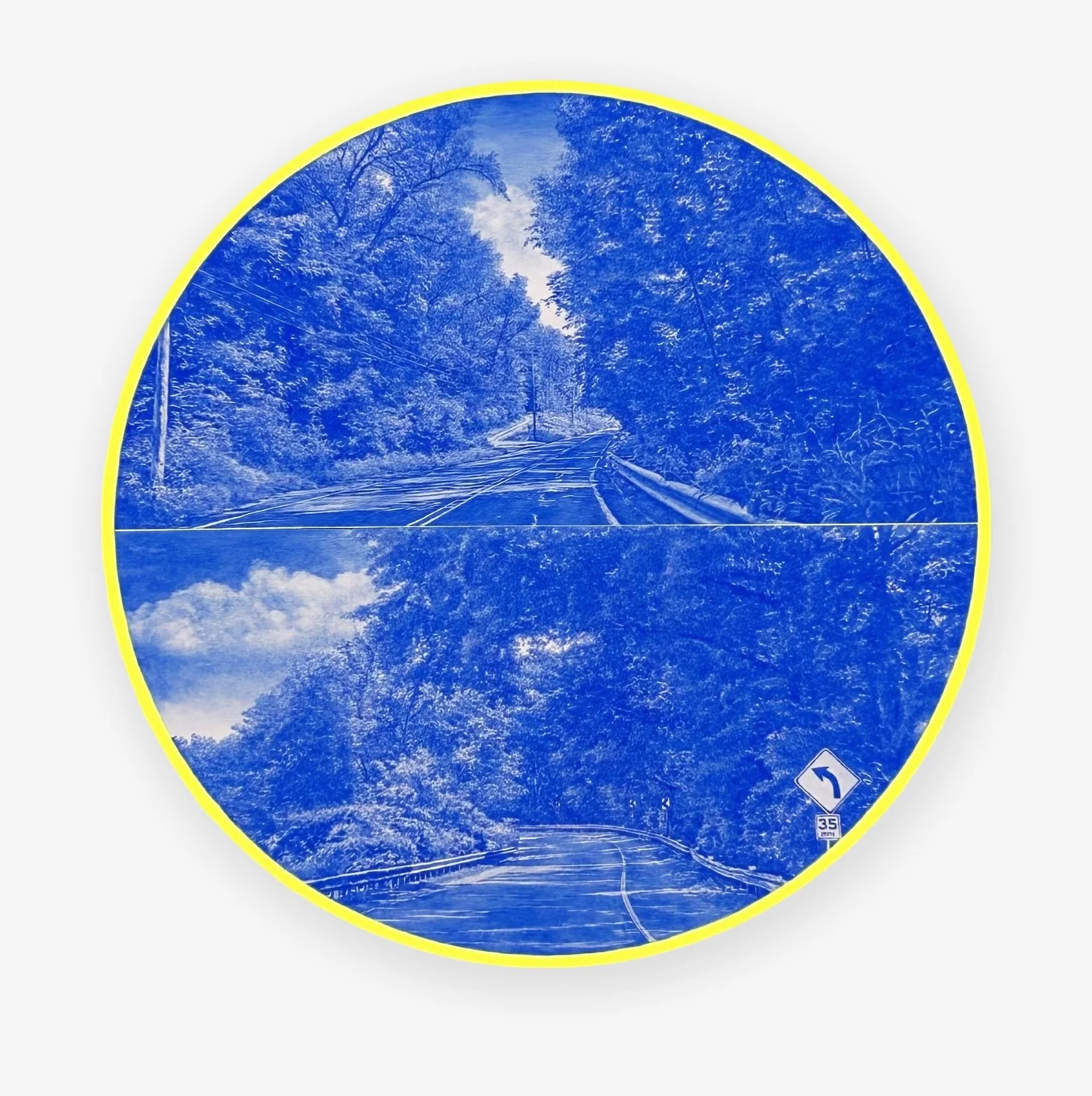 CIRCLE | 18 x 18 x 2 inches / 46 x 46 x 5 cm, acrylic gouache on panel, 2026 