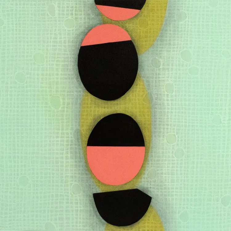 STATIONS OF ATTENTION E12 | 30 x 30 inches / 76.2 x 76.2 cm, oil on canvas, 2024