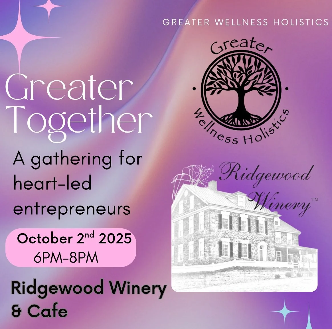 Greater Together Networking Meetup – October 2nd Birdsboro PA