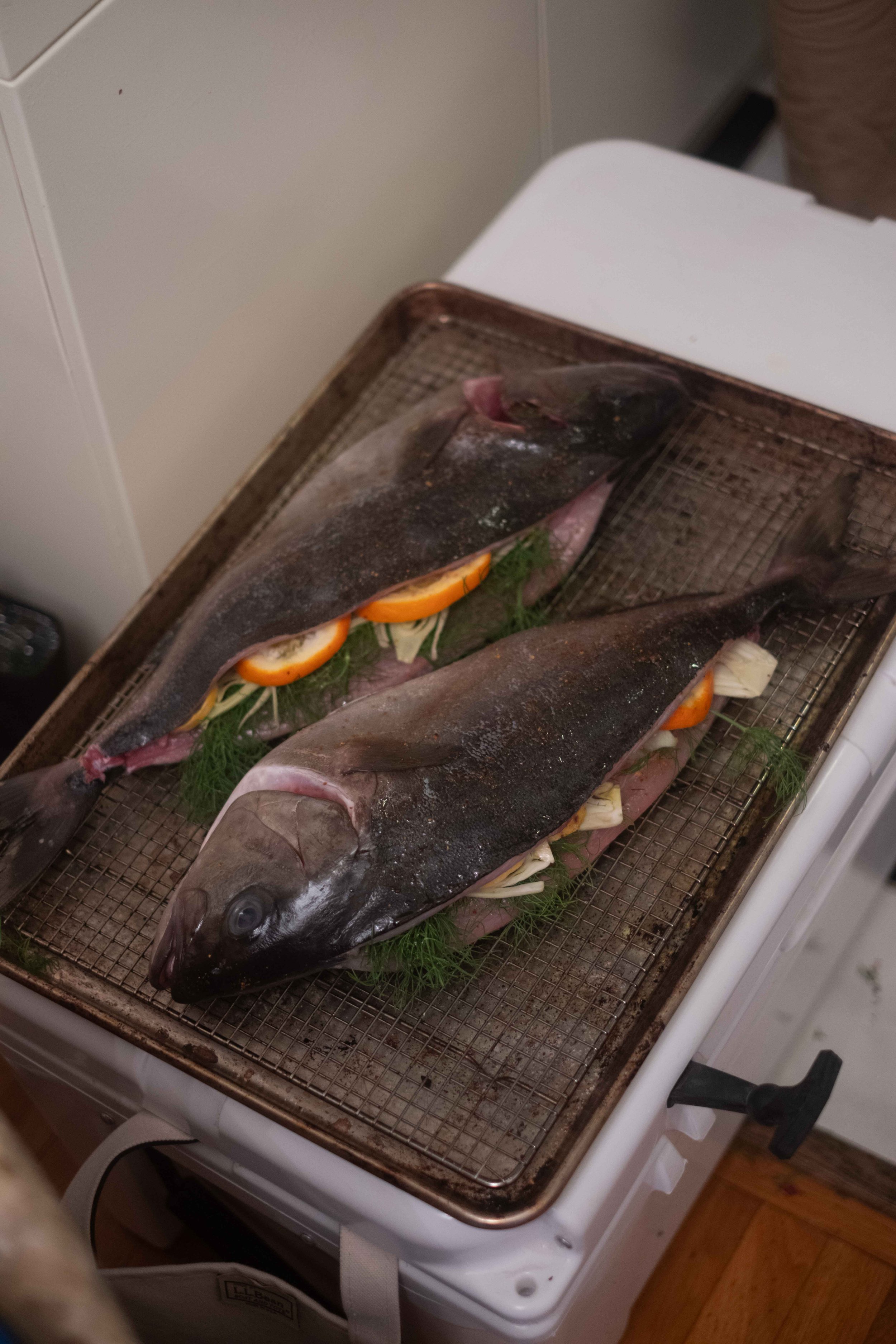 baja kanpachi for a private dinner in Los Angeles | photo: Gray McClamrock