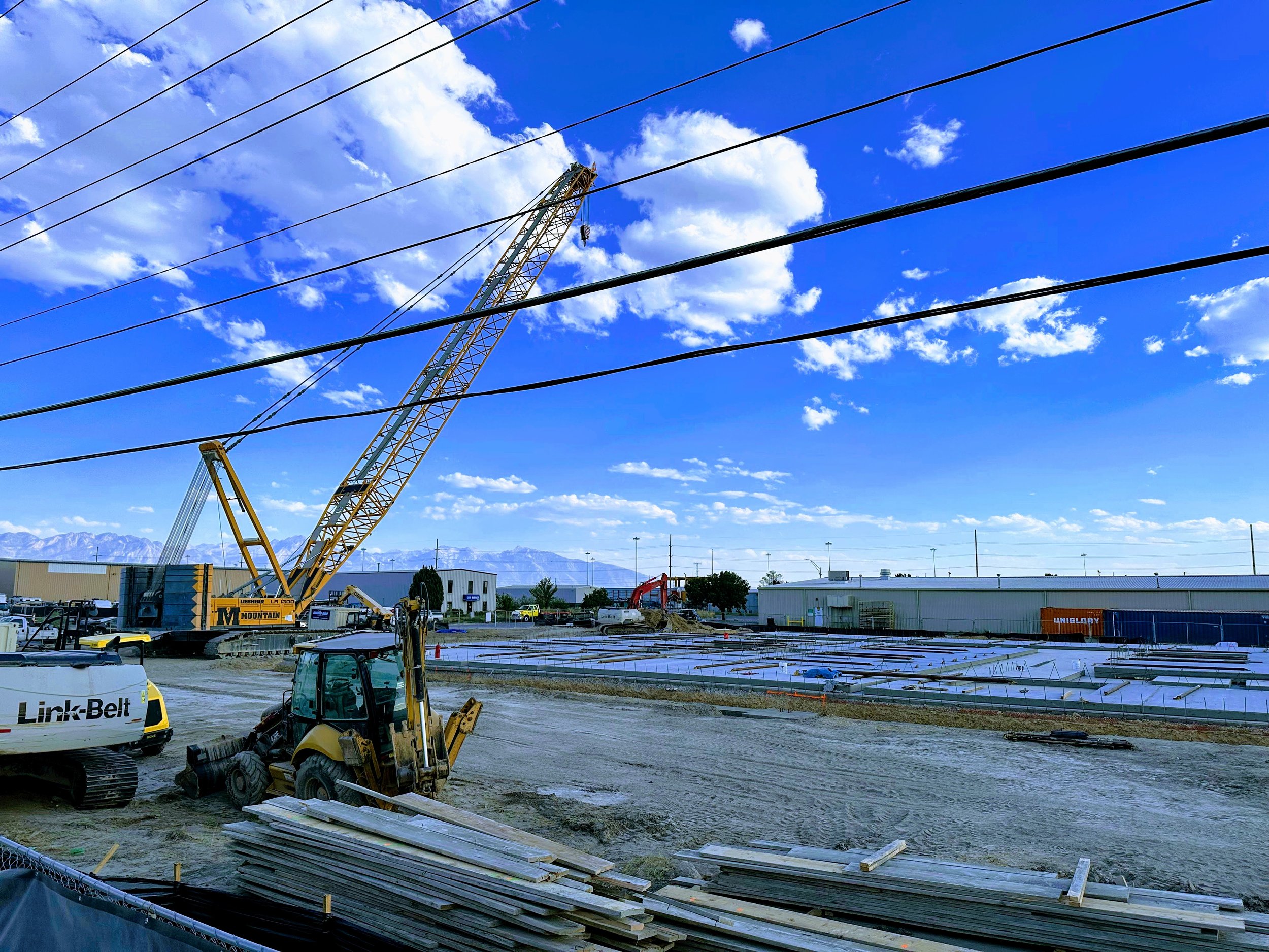 Cranes are on site