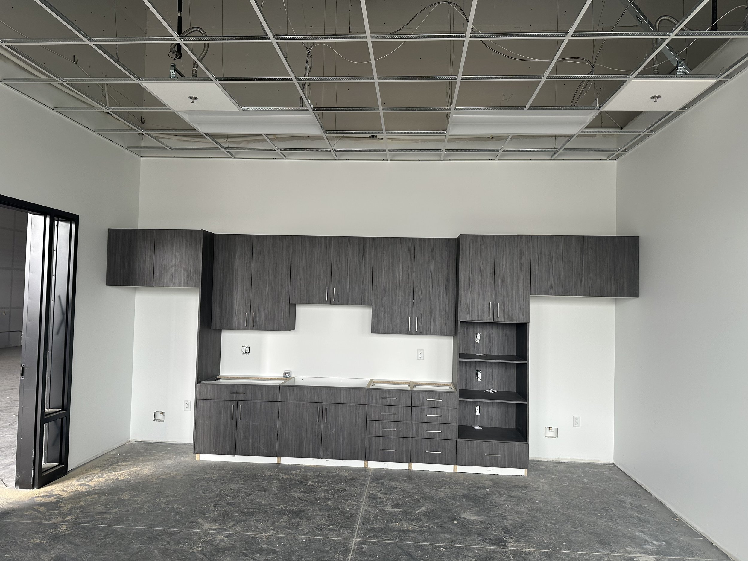 Break room cabinetry