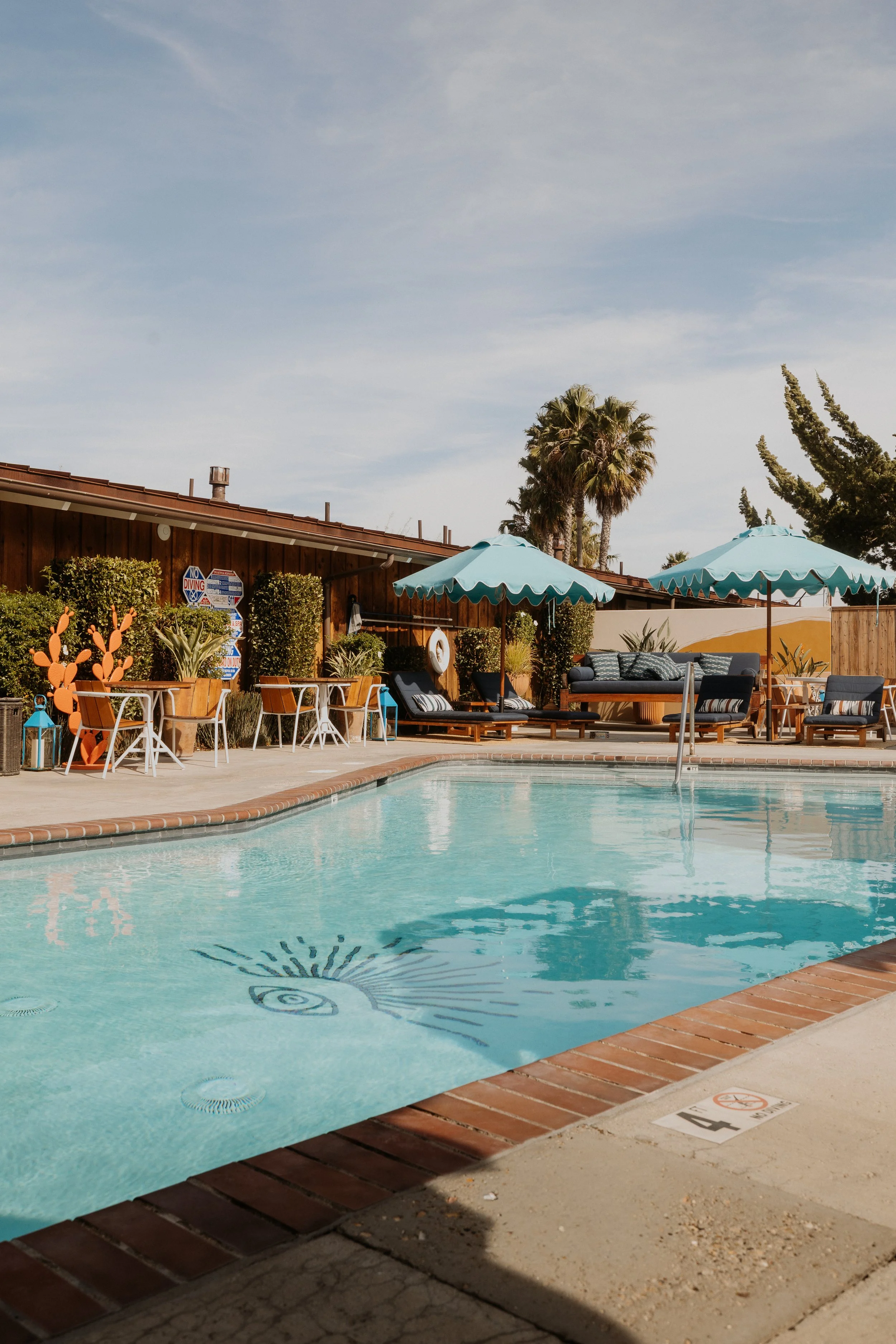 Pool day pass near Santa Barbara at adults-only Skyview Los Alamos hotel