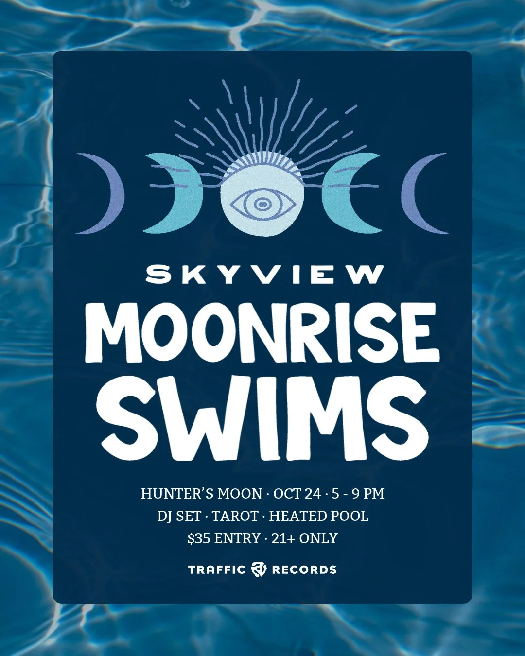 One last dip after dark 🌕 Our final Moonrise Swim of the season is October 24th. Come make a night of it: ⁠
⁠
🎟️ Open to the public: $35/person⁠
🗝️ Hotel guests &amp; @nomadahotelgroup members get in free (DM for details)⁠
🎶 DJ lineup curated by 