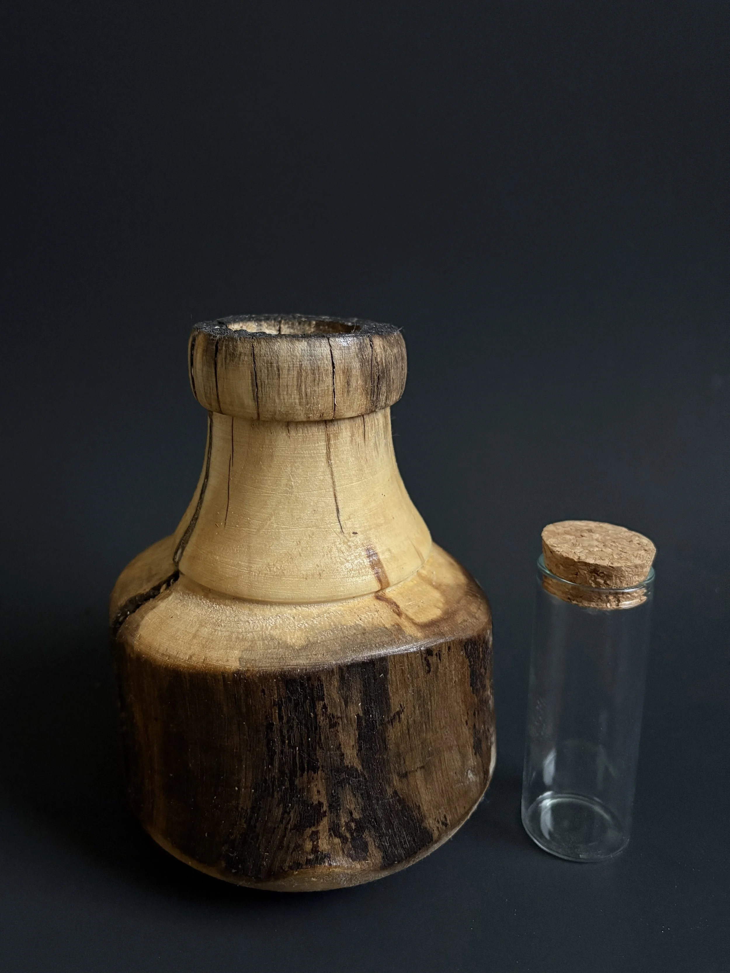 Pine - Live Edge (with glass insert)