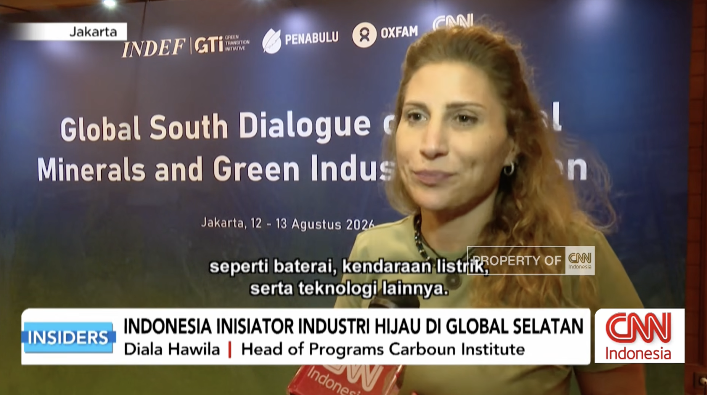 CNN Indonesia - Interview on critical minerals and green industrialization in the Global South 