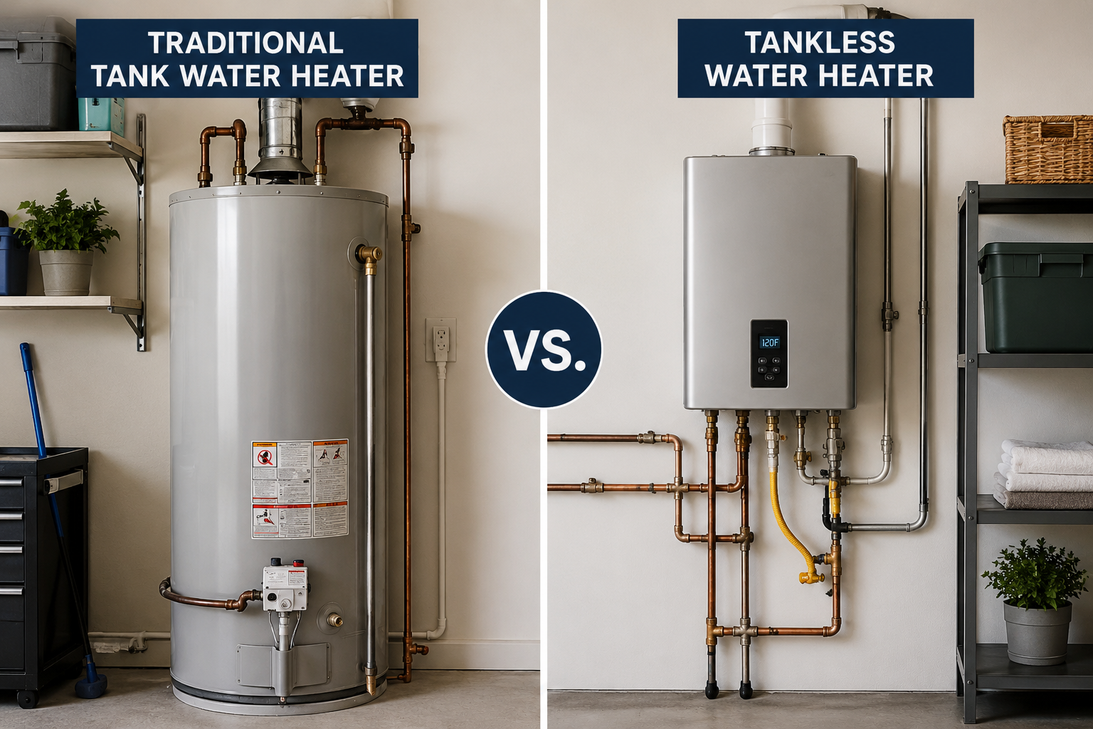 Tank vs. Tankless Water Heaters: Which Is Right for Your Colorado Home?