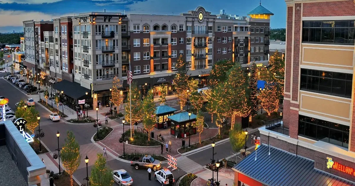 Top view of Downtown Centennial Colorado