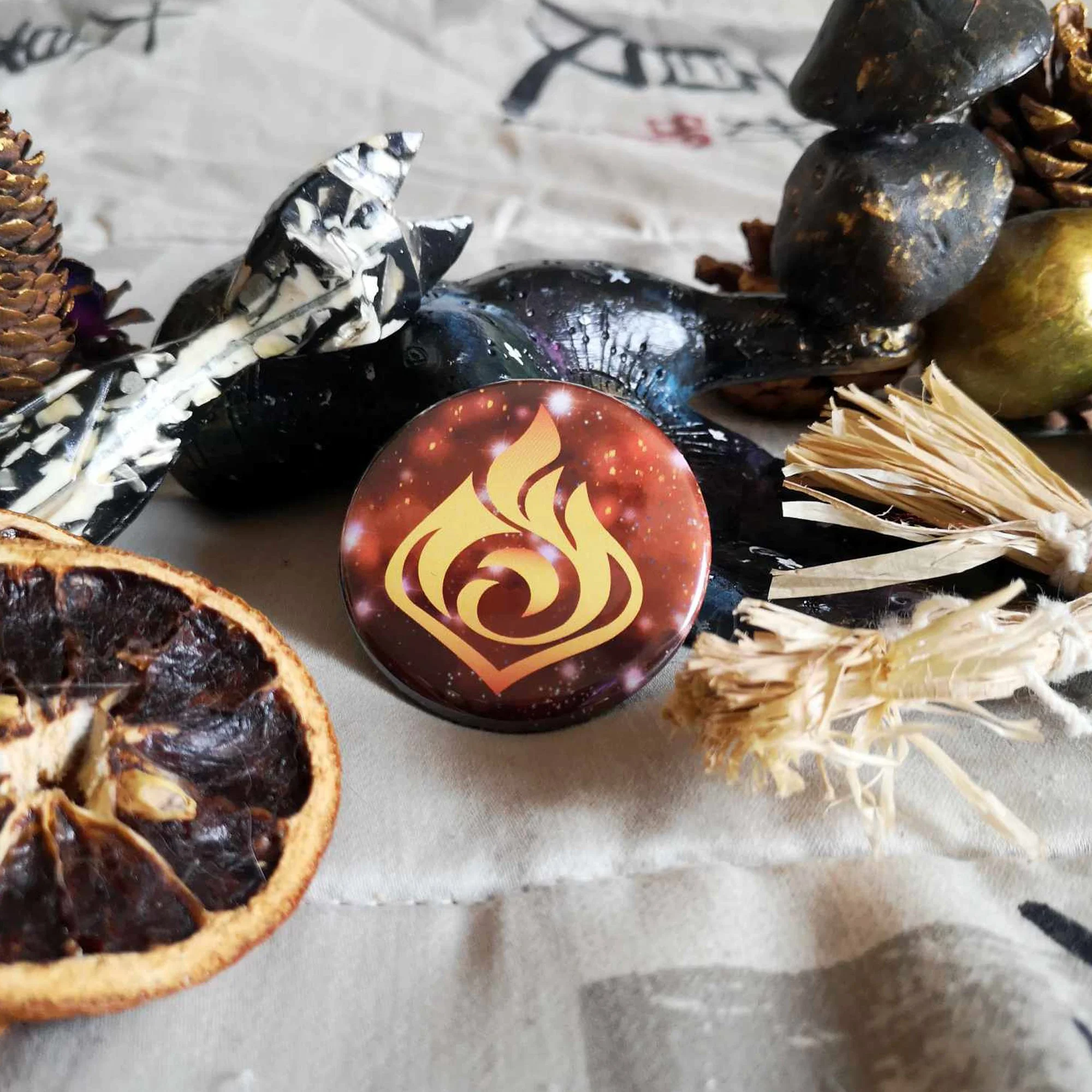 Insignes à épingle Visions - Genshin Impact - 2 1/4 po