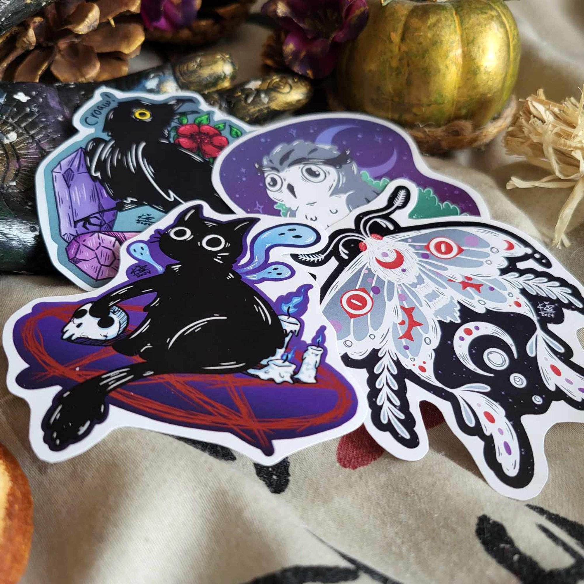 Autocollants Les Animaux familiers des Sorcières, modèles 2024