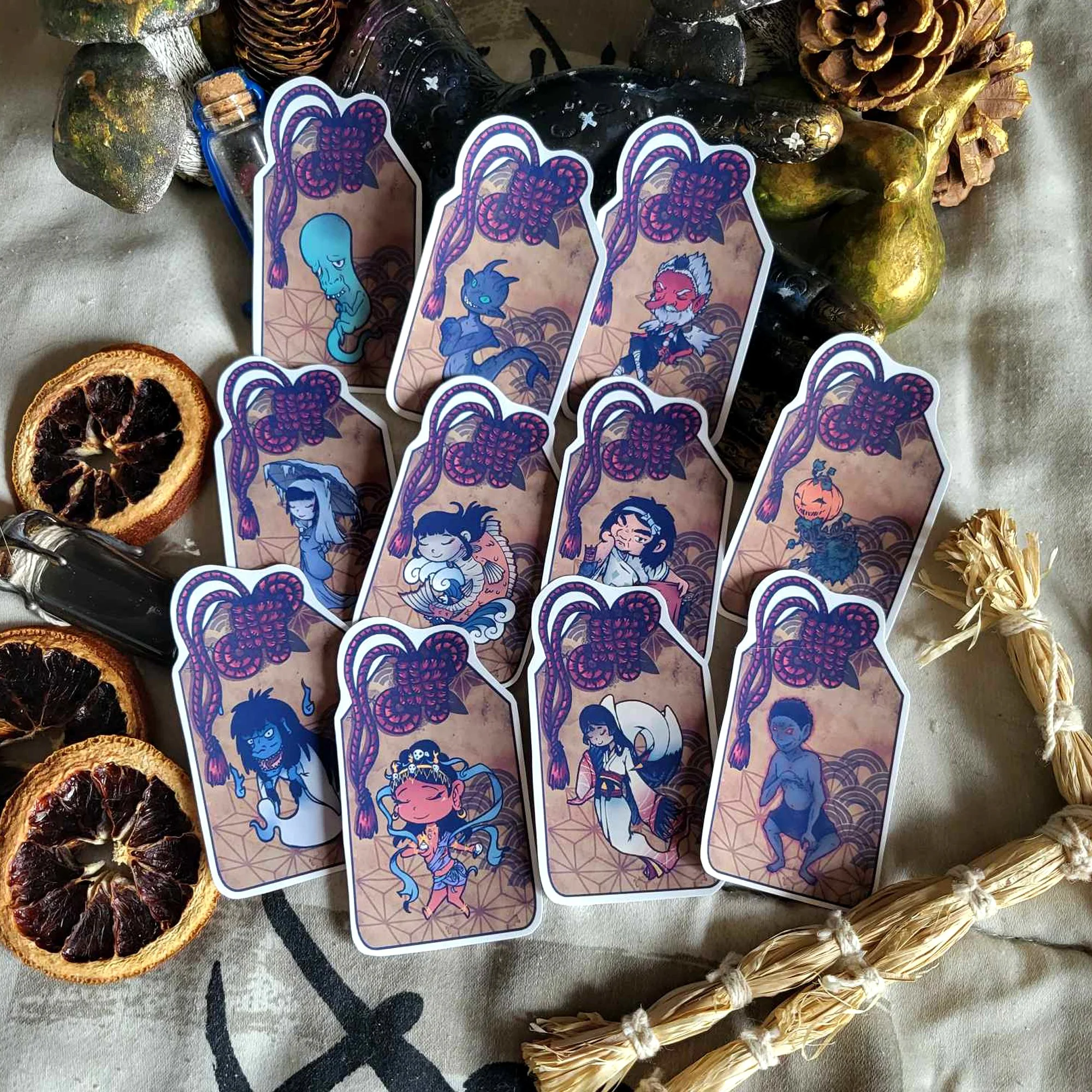 Autocollants yokai japonais - Édition Limitée