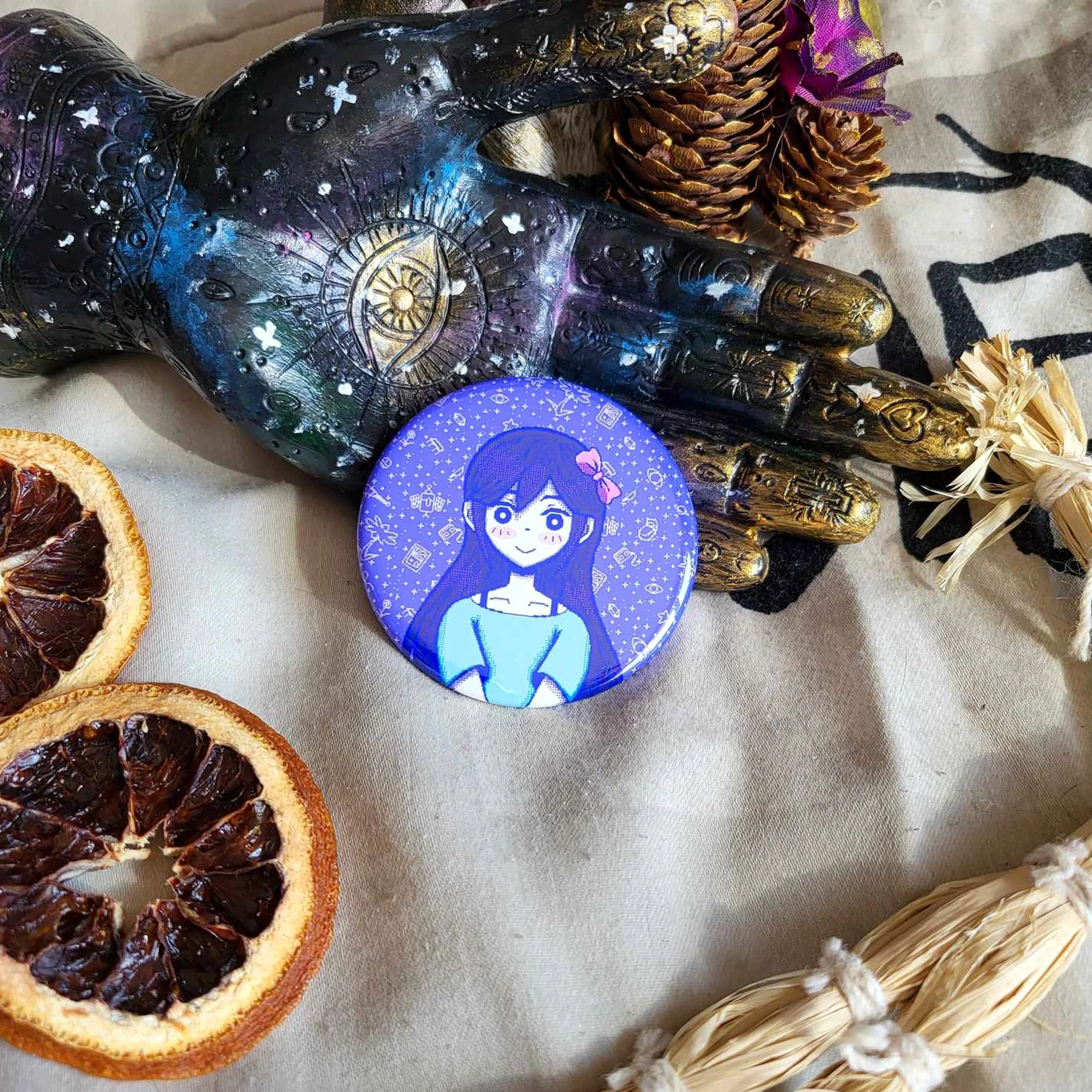 Insignes à épingle Pixel art Omori - 2 1/4 po