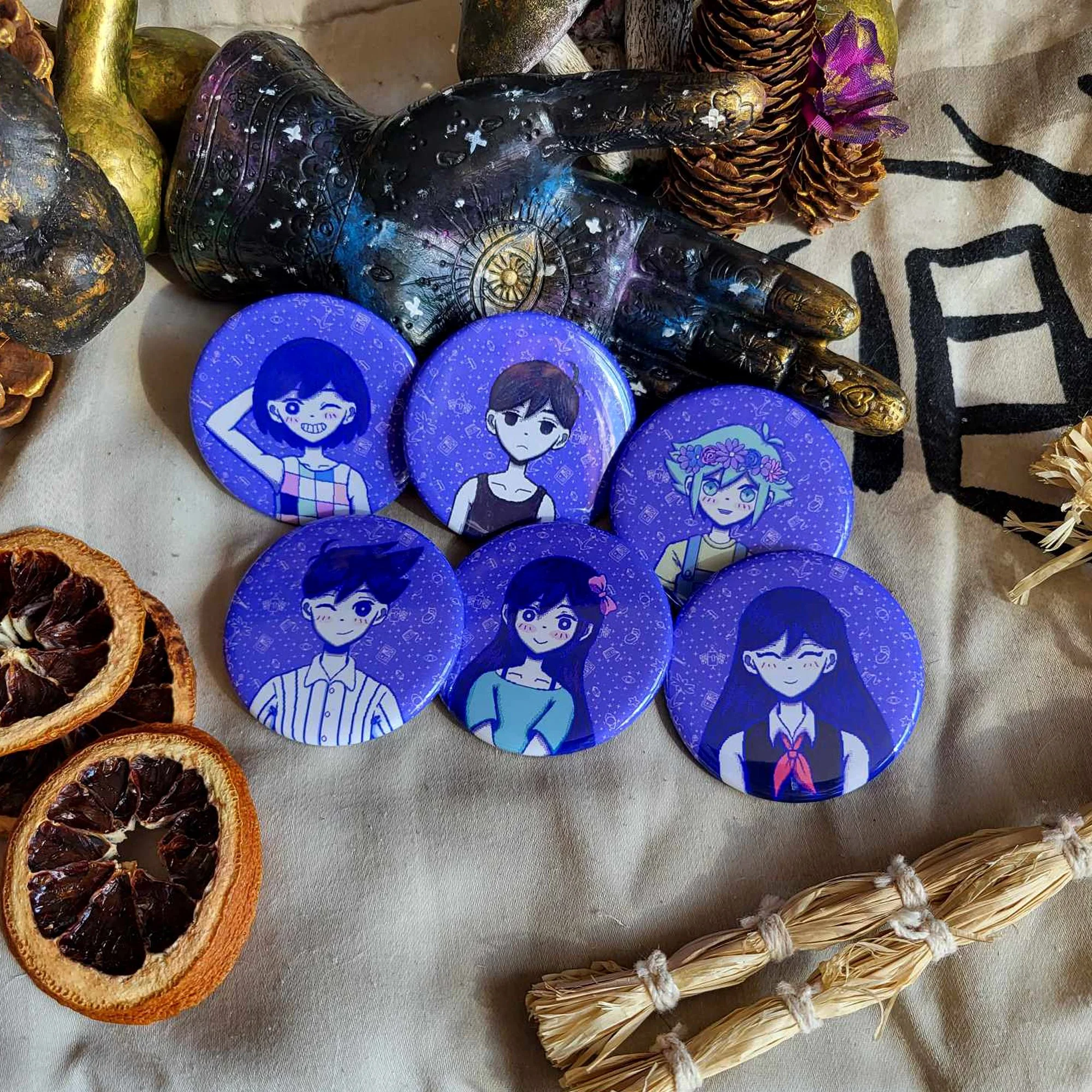 Insignes à épingle Pixel art Omori - 2 1/4 po