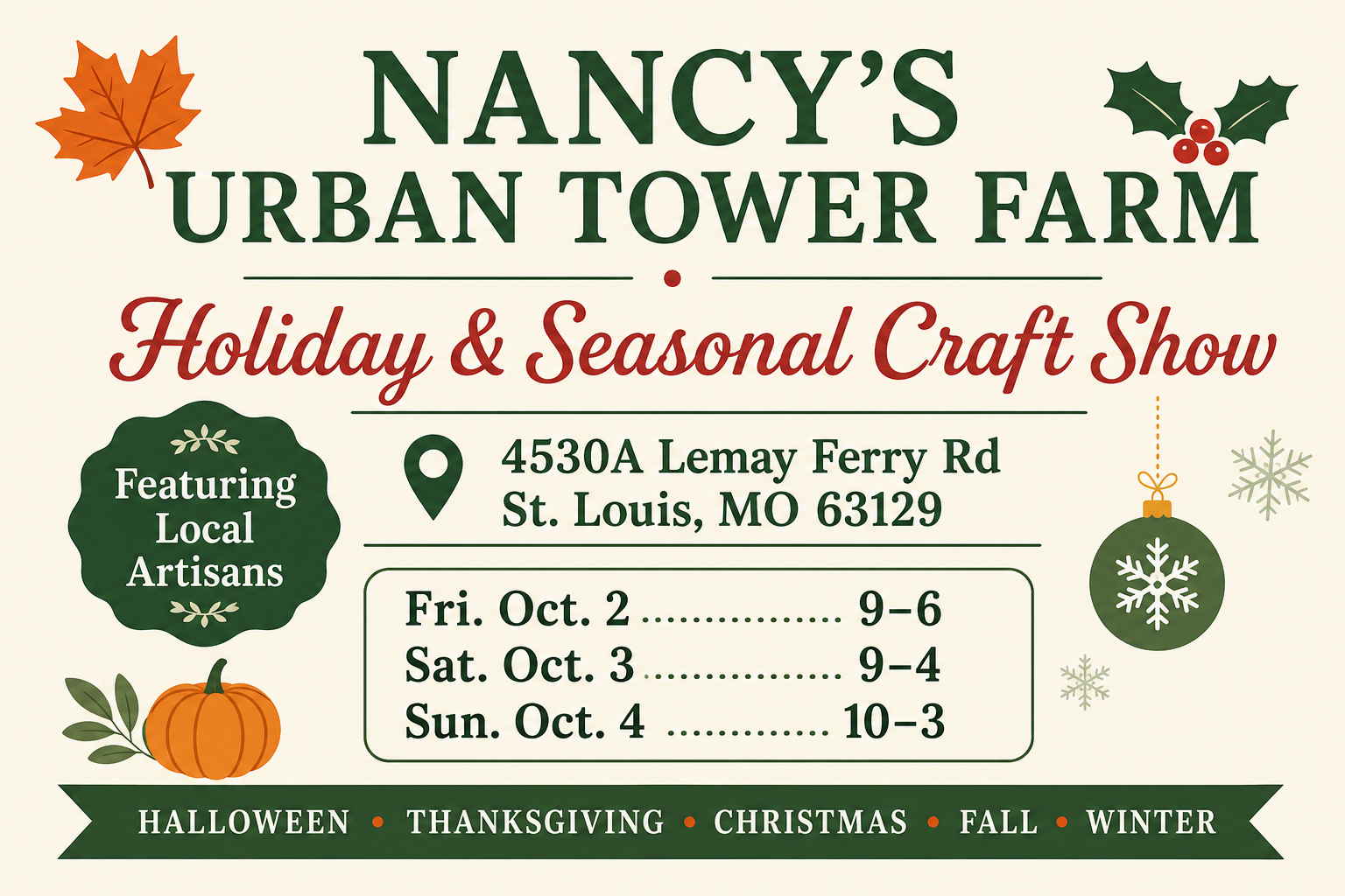 Holiday & Seasonal Craft Fair