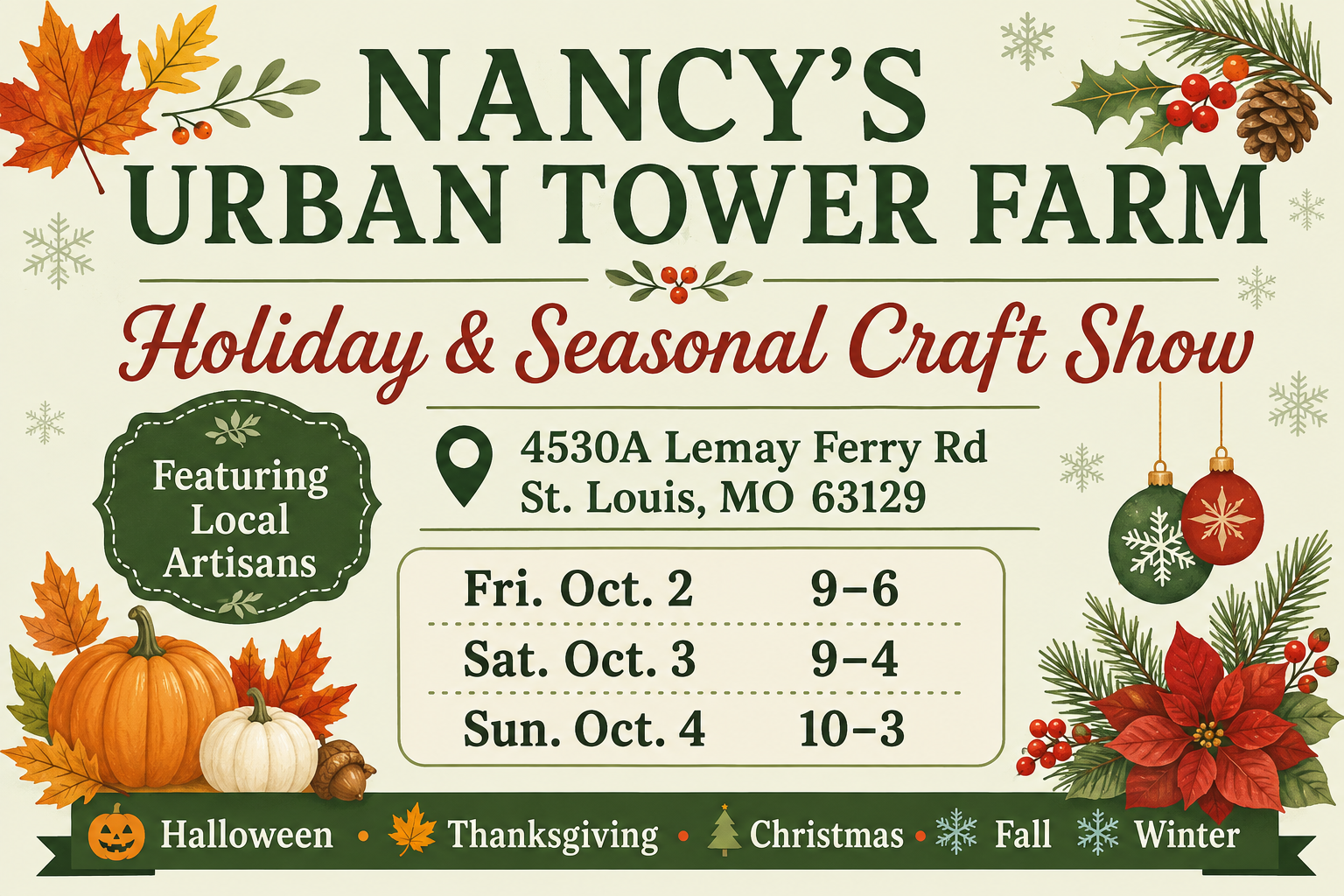 Holiday &amp; Seasonal Craft Fair 