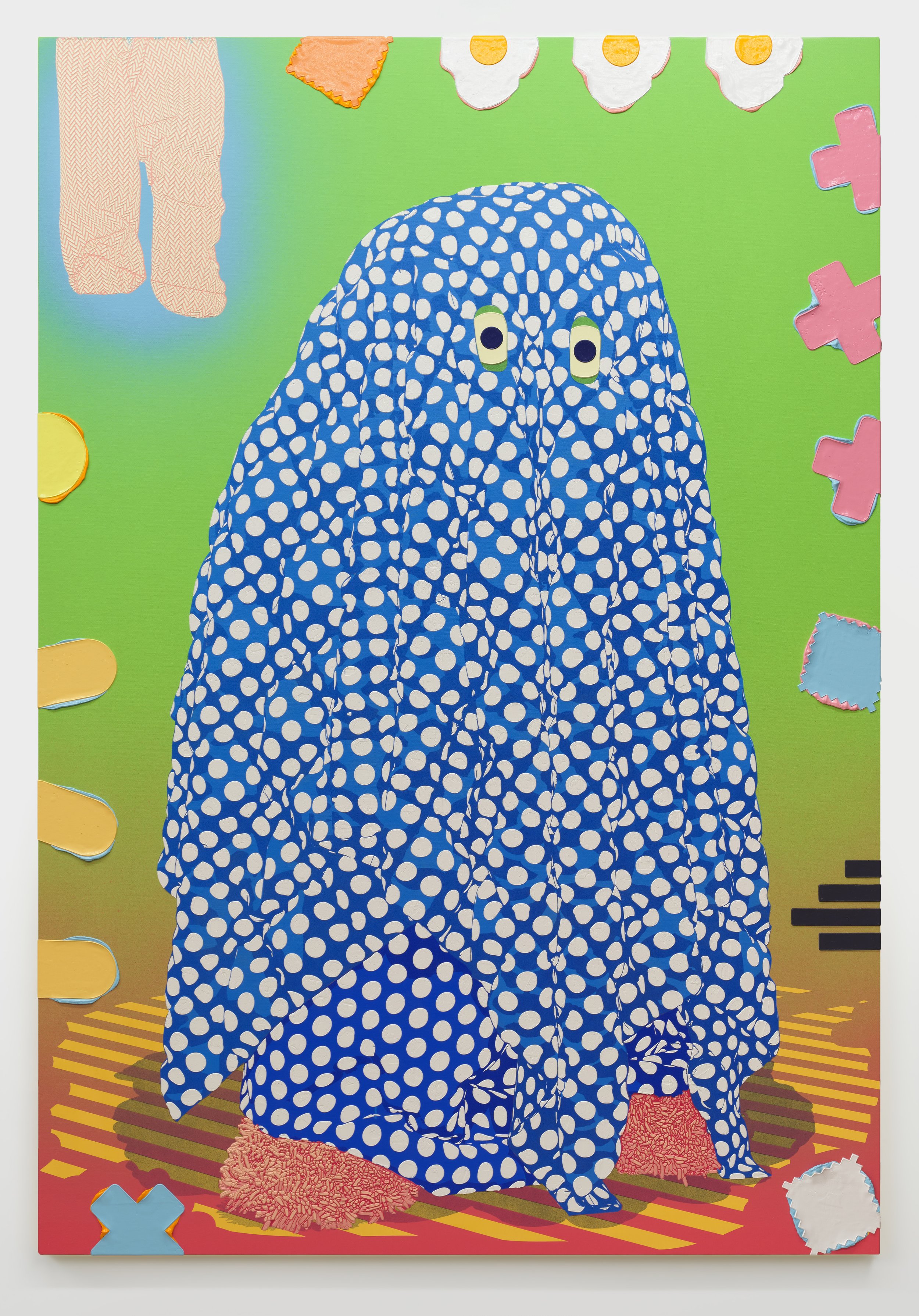 Value Added Harm Reduction, 2024
oil and acrylic on polyester
63.78 x 44 inches