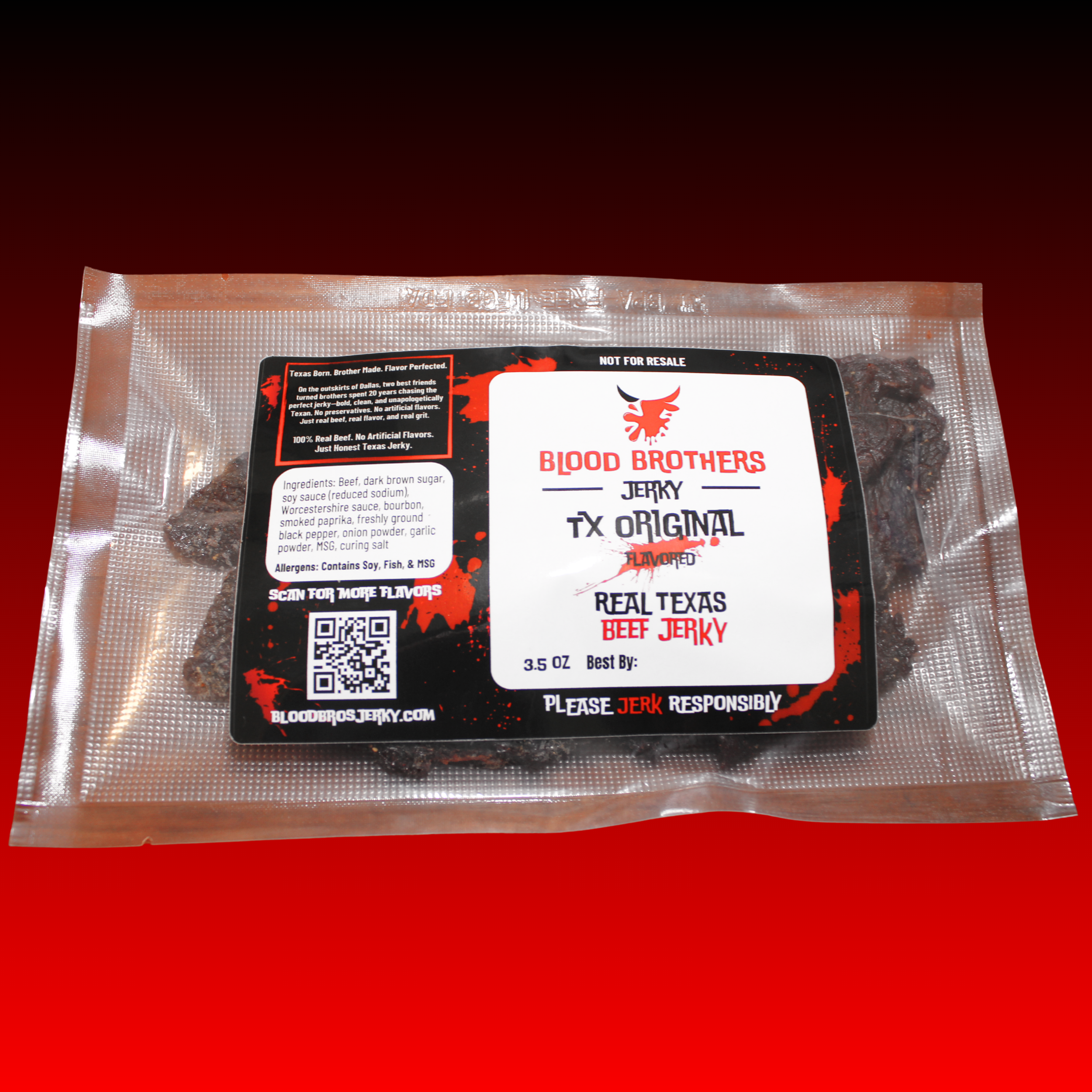 Blood Brothers TX Original  Jerky - 3.5 oz