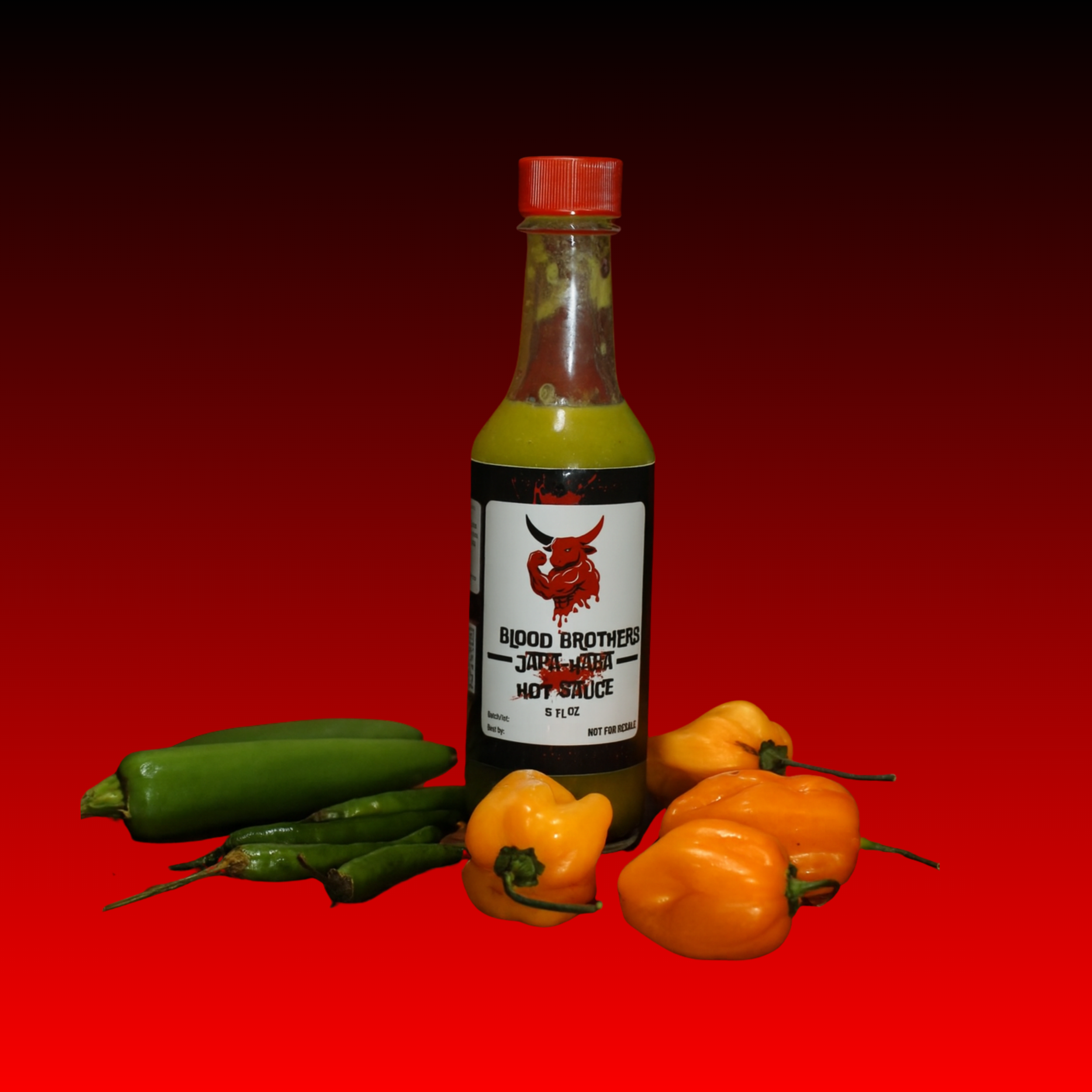 Blood Brothers Japa-Haba Hot Sauce - 5 oz