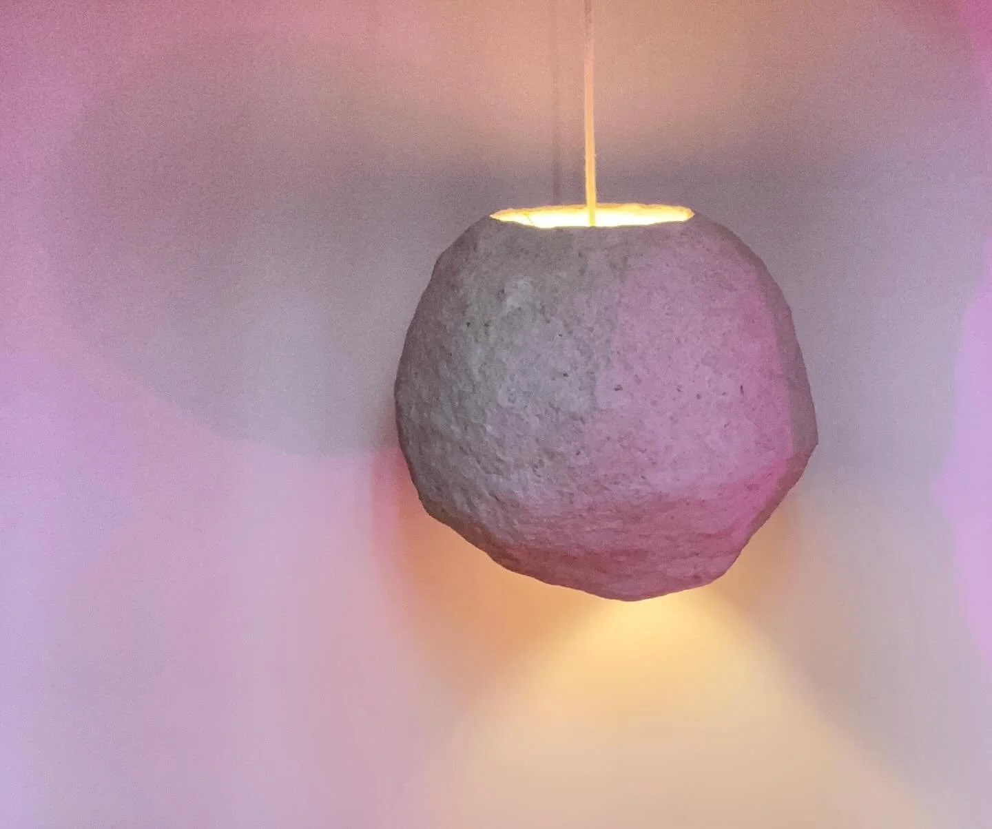 (((15&rdquo; round&rdquo;)))(((open top pendant))) BFF ORB: recycled paper mixed with a letter full of wishes and platonic love for my dear friend - a hospice nurse who longs for a three day work week and the truest of love. If this one seems weird, 