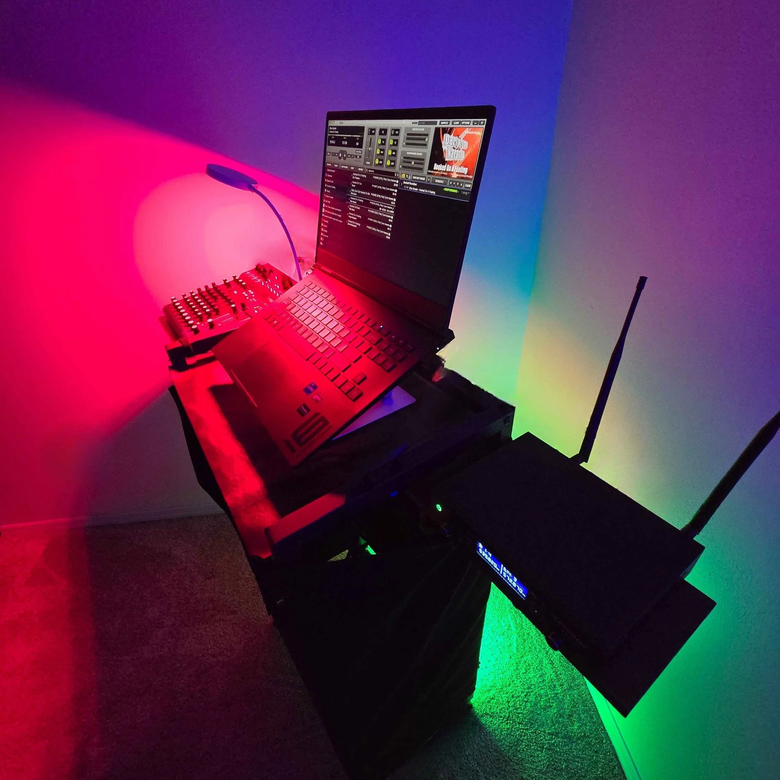 A compact, professional rig with real audio control — not hobby-grade equipment.