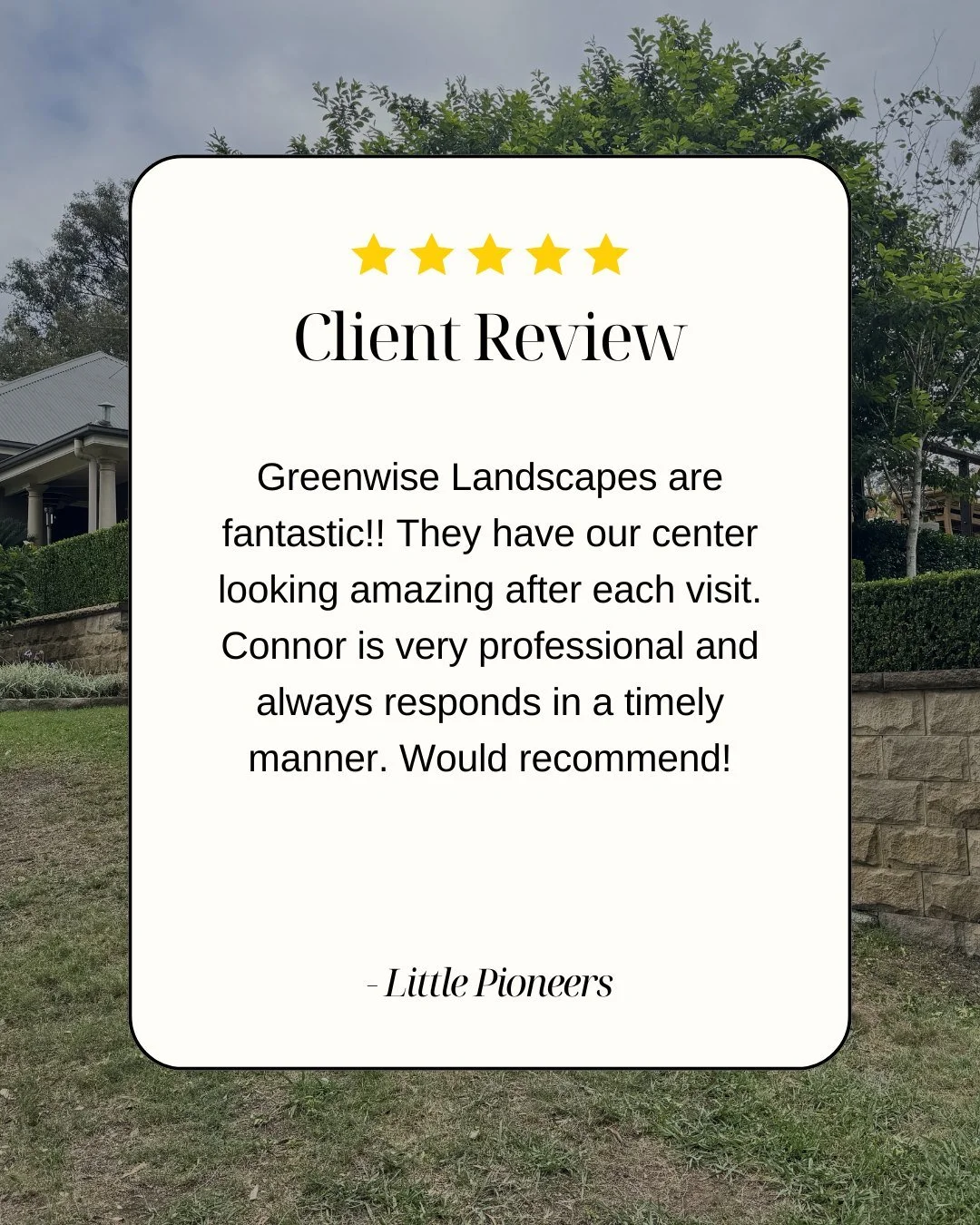 🌟 Another Happy Greenwise Client. See what our customers are saying about their experience with our landscaping services.
📞 Ready for your own transformation? Contact us for a free quote. 

#GreenwiseLandscapes #CustomerReview #HappyClients #Landsc