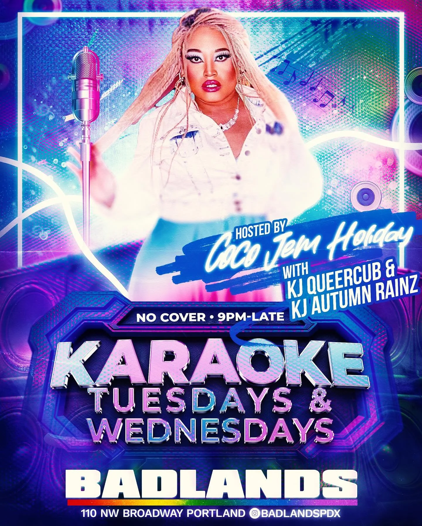 Hey diva, step right up and give us a show 🎤 it&rsquo;s Karaoke night with @cocojemholiday, and KJs @djqueercub and @the.autumnrainz! 

Grab the mic, belt some tunes, drink some drinks, and make tonight memorable. It&rsquo;s a lot more fun when you&