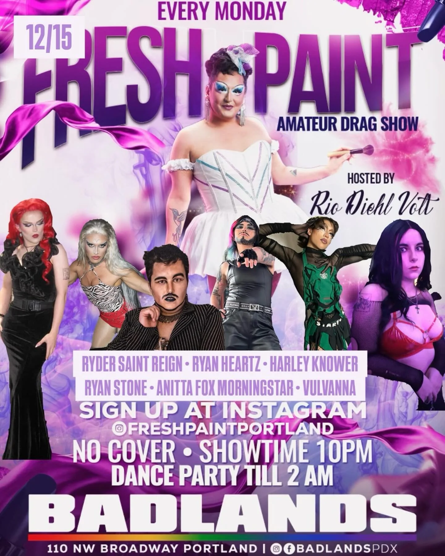 The best drag performers start on the smallest stages, and these performers are primed to take over the world!

Come see what&rsquo;s next in drag here every Monday at @freshpaintportland

Experience some sickening performances from a new wave of dra