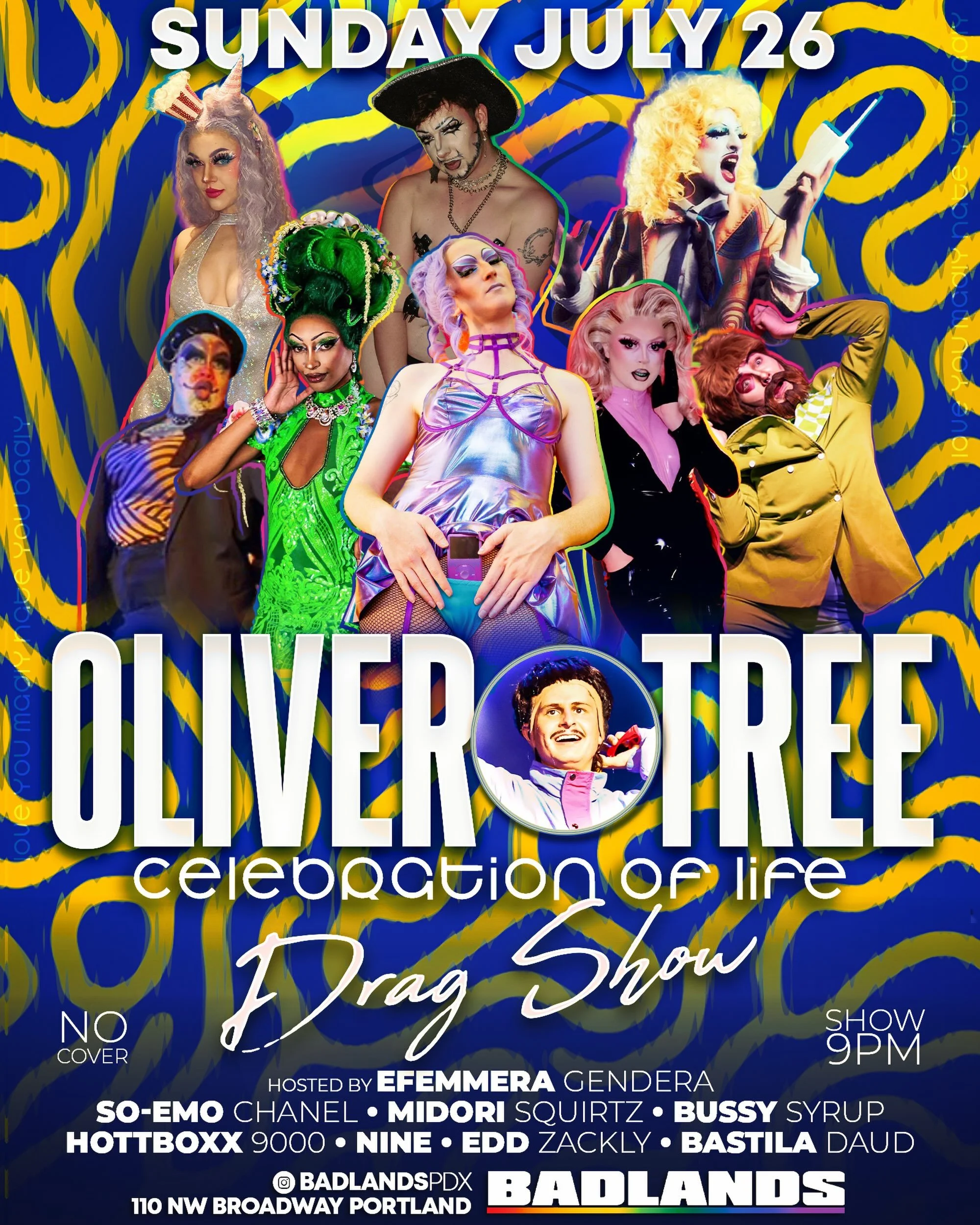 TONIGHT, we&rsquo;re throwing a drag show and lookalike contest in honor of Oliver Tree 🥲

The world tragically lost Oliver Tree last month. In his life, he showed us what it meant to truly be yourself by deviating from the norm and not caring about