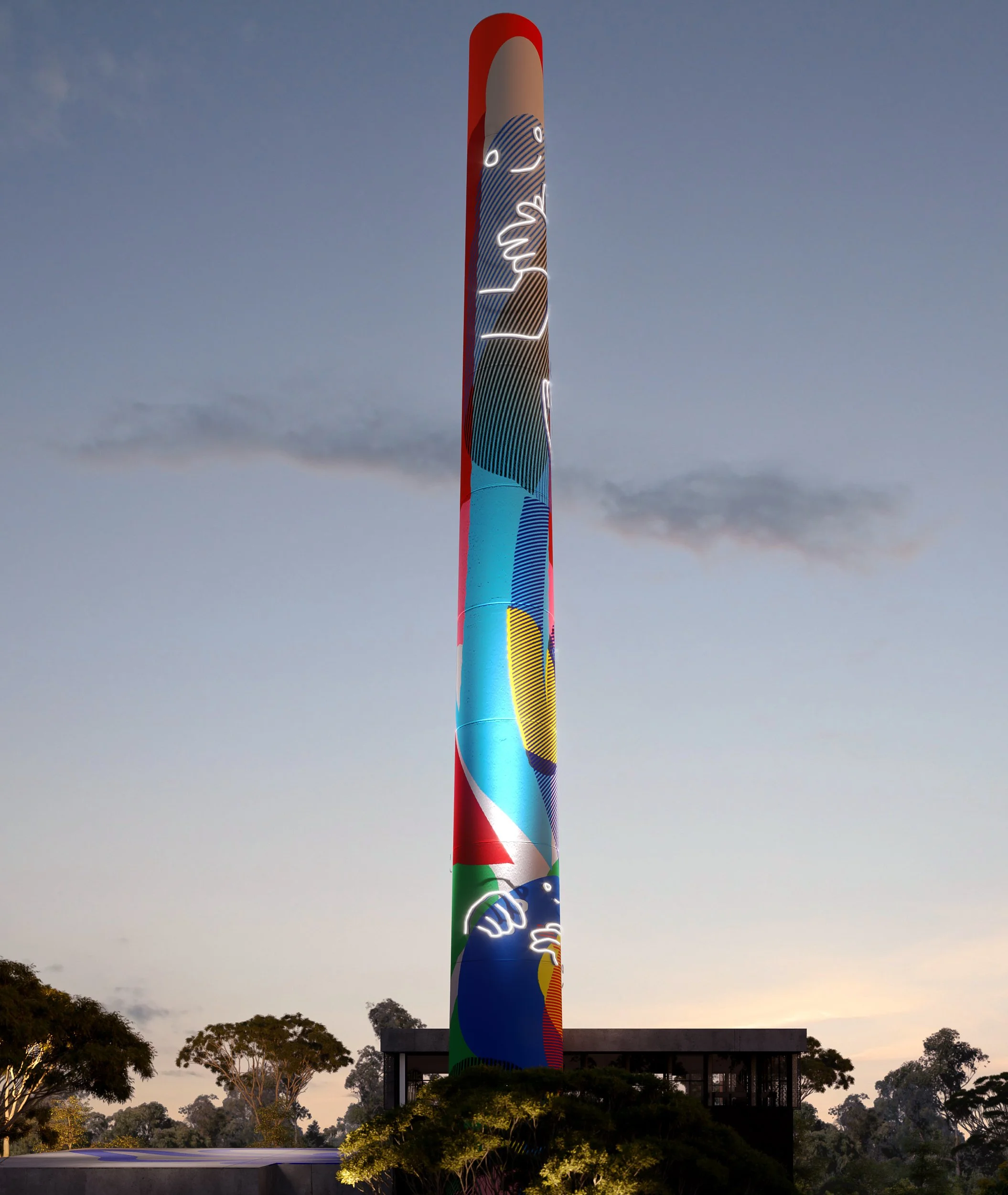 Subiaco Smoke Stack // Creative Road // 3d visualisation