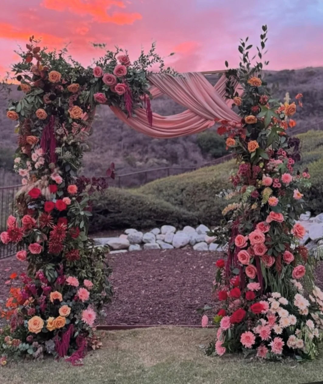 WHEN THE SKY KISSES THE FLOWERS
Yesterdays wedding for K &amp; N 
With @amritaevents @voxdjs @amberrainphotography 
Thank you to @emilysflowerhour &amp;
@gudiya1576 for your help this week❣️❣️ 
@voxdjs