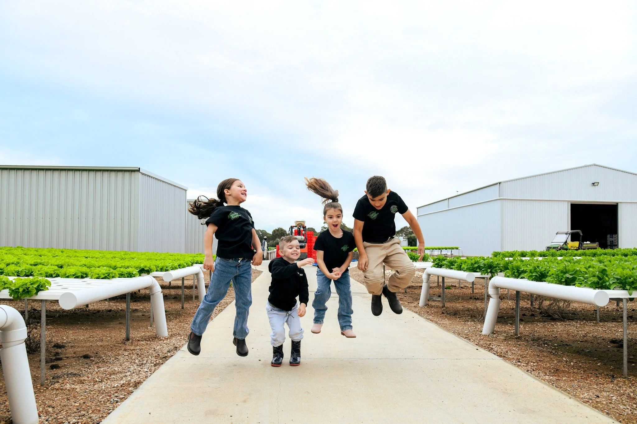 Just a little farm day with this bunch 🌱

One of the nicest parts of having them around is watching the farm become part of their childhood too. Running around the rows, seeing what&rsquo;s growing and making their own little memories here as they g
