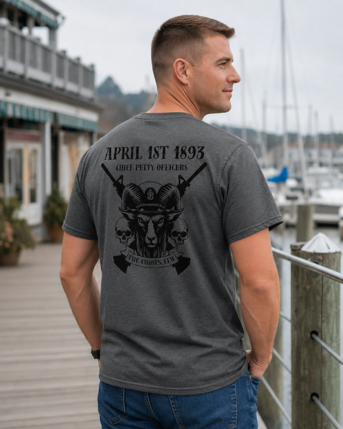 Navy Chief Shirt | M4 Rifles “Chief Goat” CPO T-Shirt