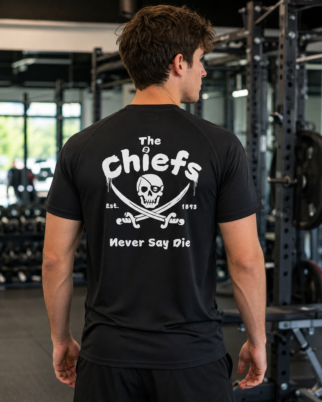Navy Chief Workout T-Shirt | “The Chiefs Never Say Die”