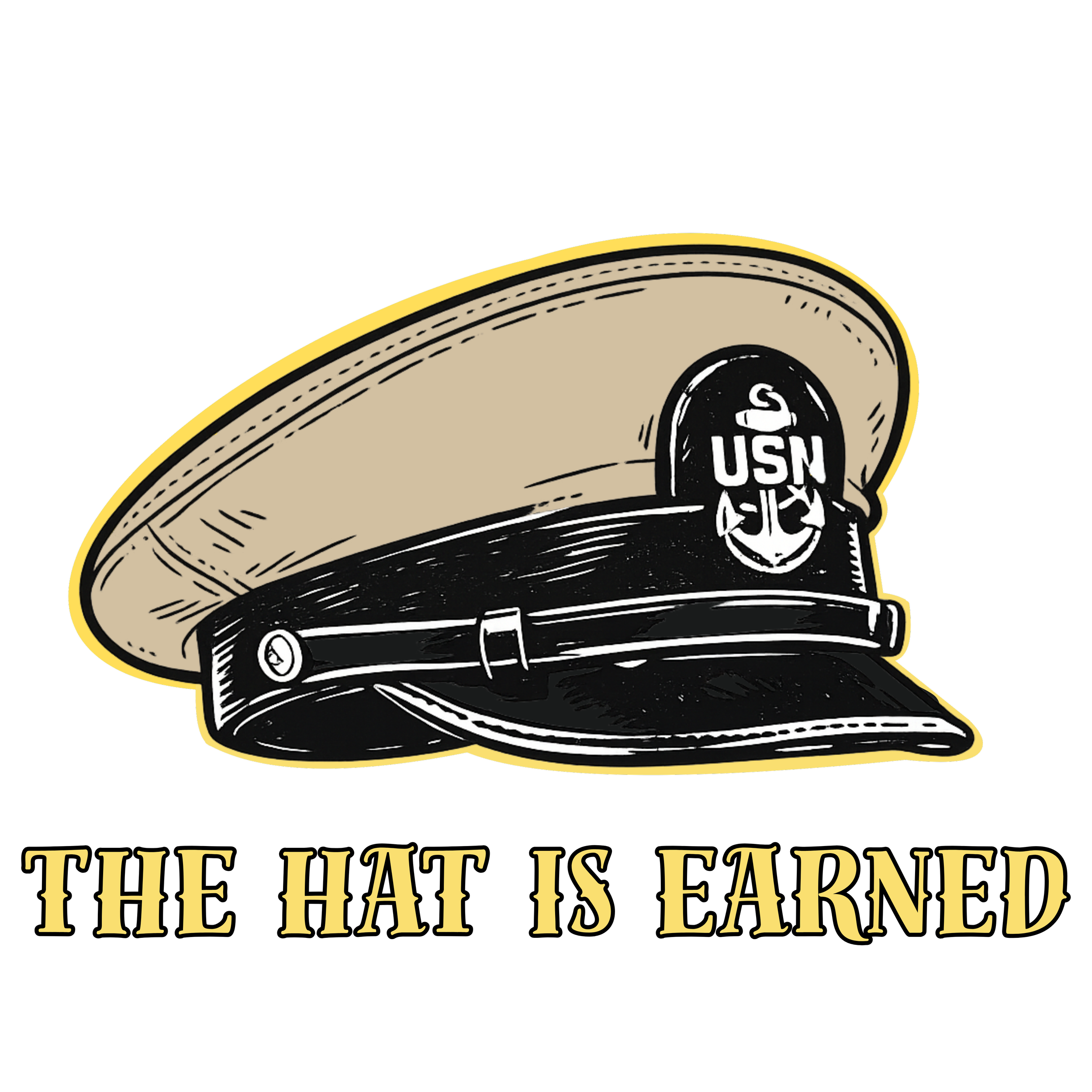 The Hat Is Earned Navy Chief T-Shirt