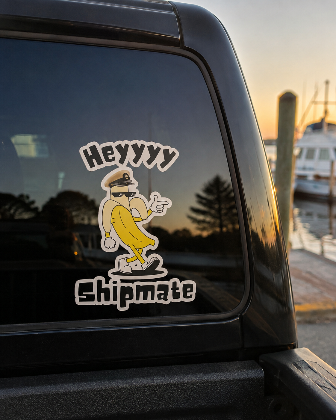 Funny Navy Chief Sticker | “Heyyyy Shipmate” 5x5 Vinyl Decal