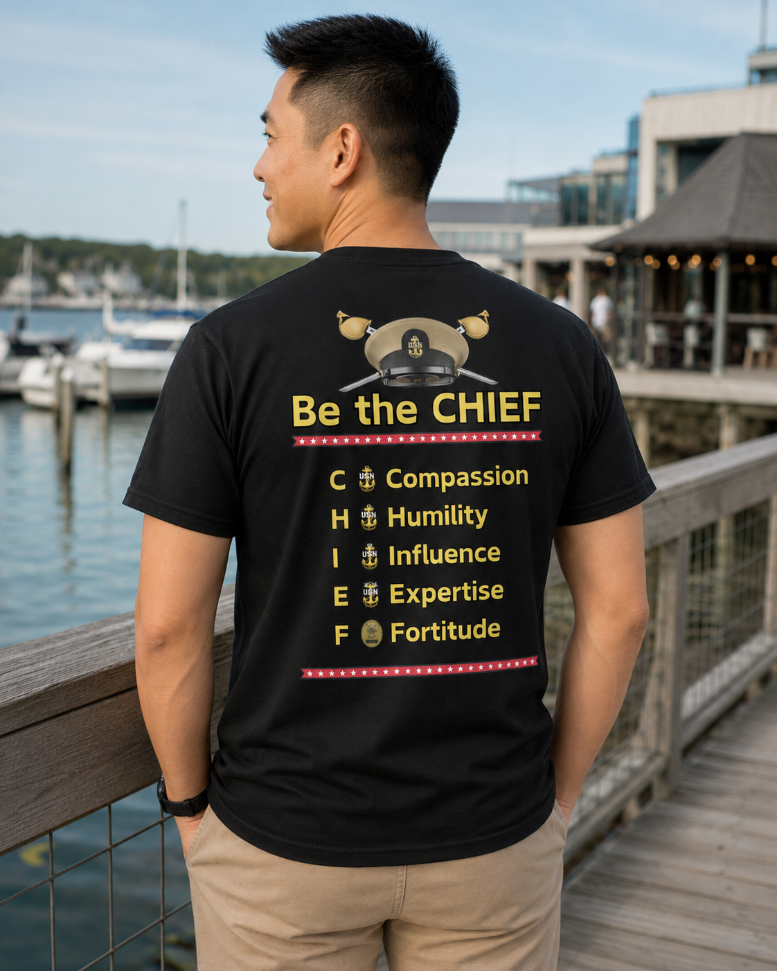 Navy Chief Shirt | “Be the Chief” Leadership CPO T-Shirt