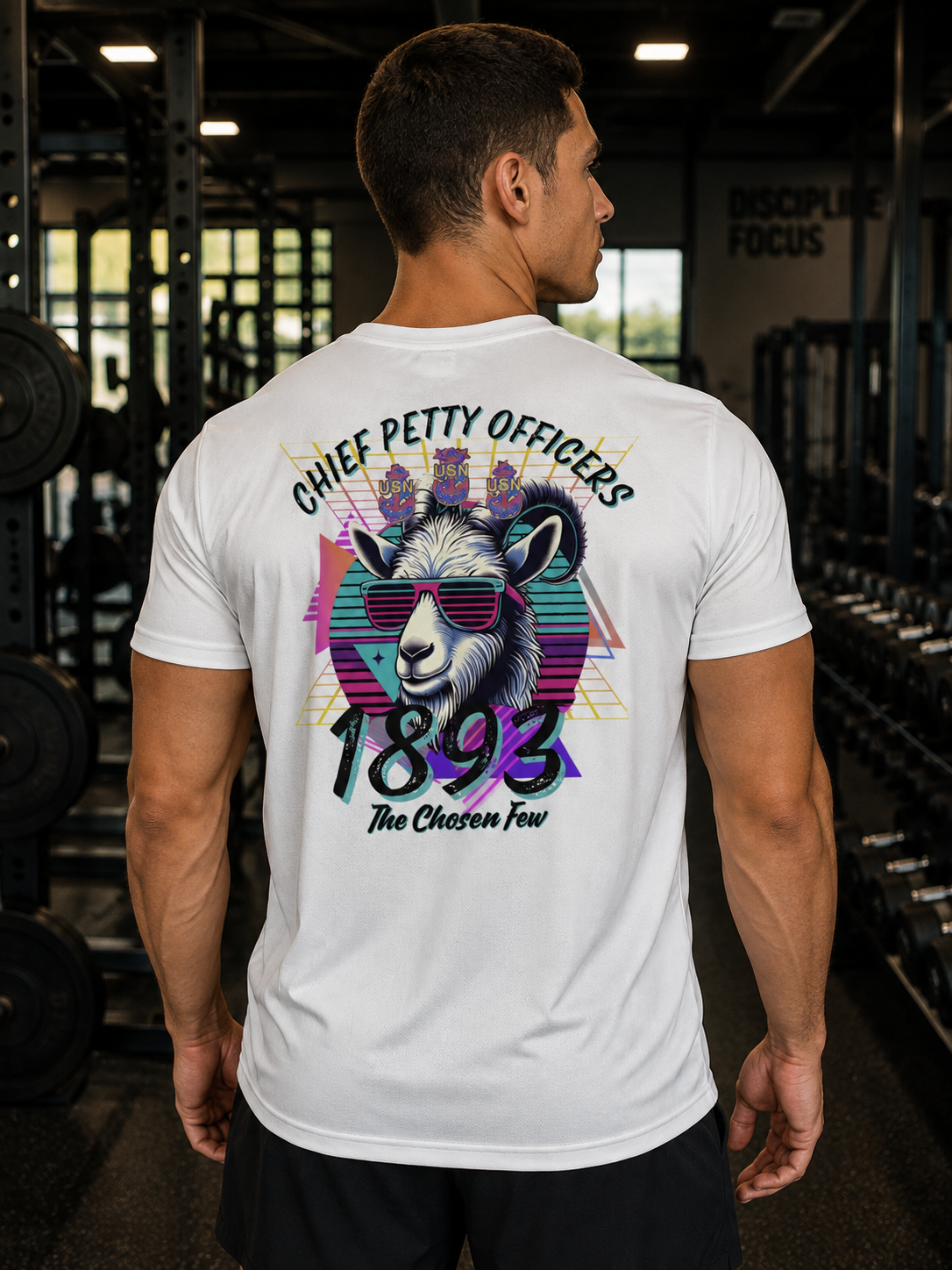 Navy Chief Workout T-Shirt | “1893 The Chosen Few”