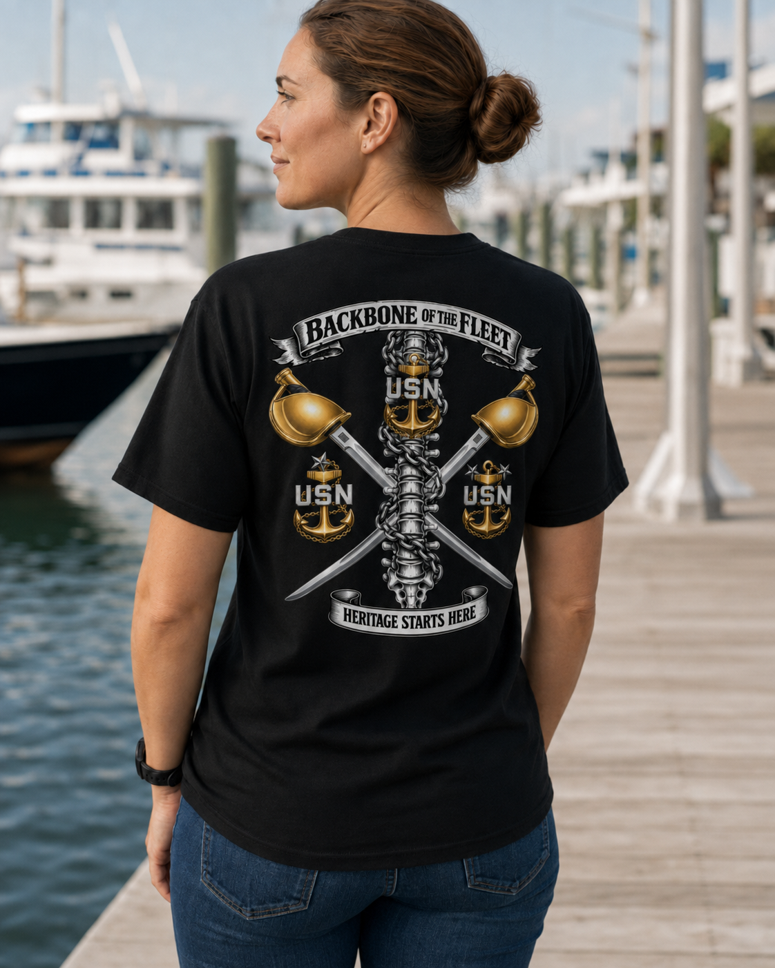 Navy Chief Shirt | “Backbone of the Fleet” CPO T-Shirt