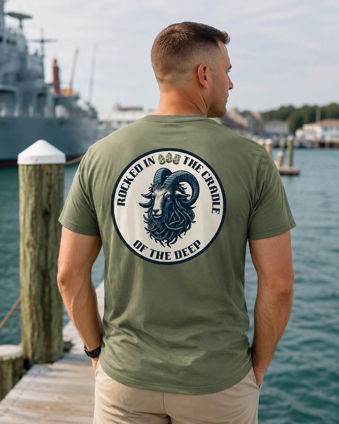 Navy Chief Shirt | “Rocked in the Cradle of the Deep” CPO T-Shirt
