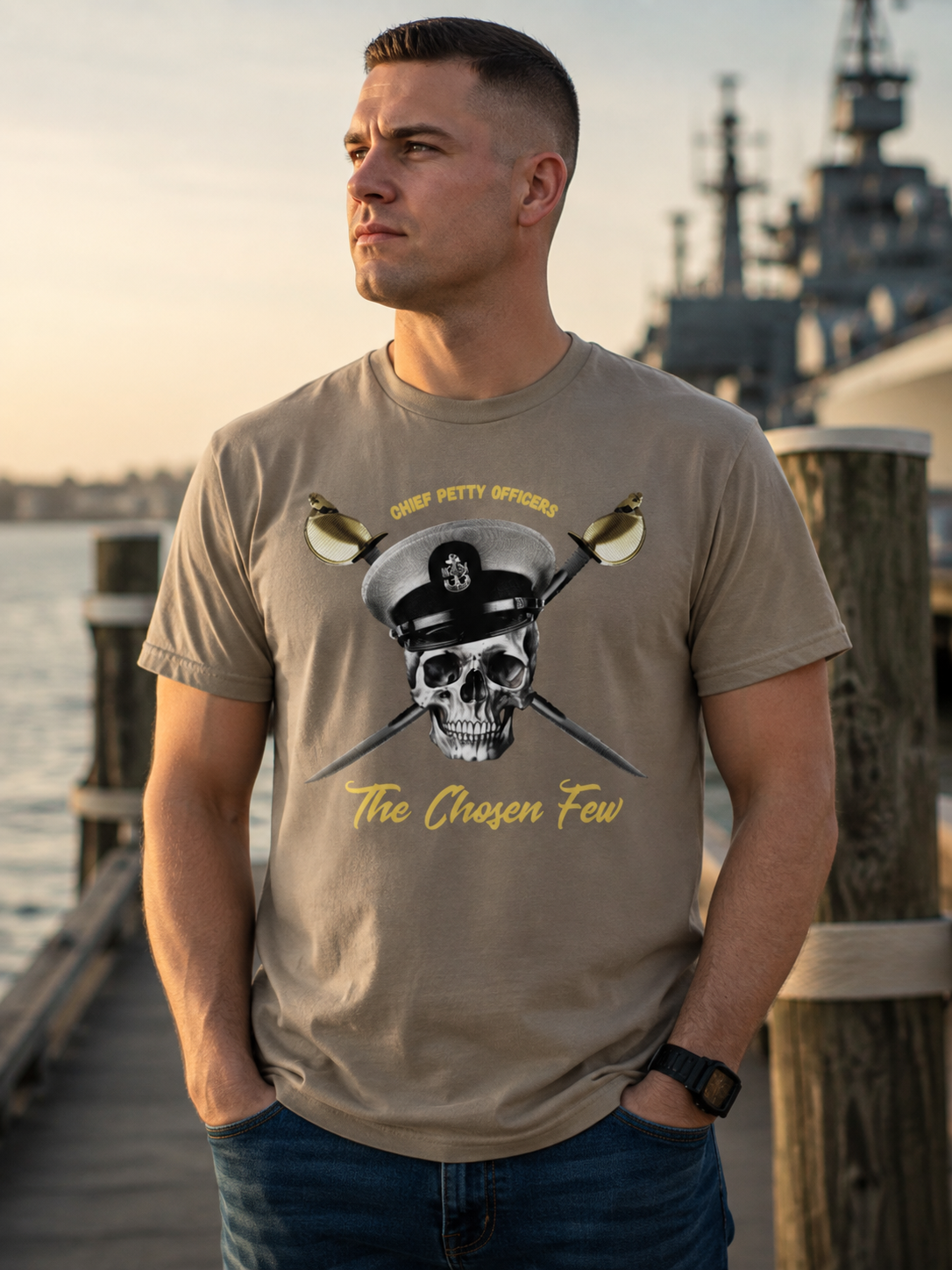 Navy Chief Skull Shirt | “The Chosen Few” CPO T-Shirt