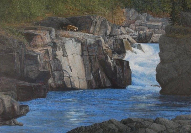  On the Edge  oil, 24" x 32"