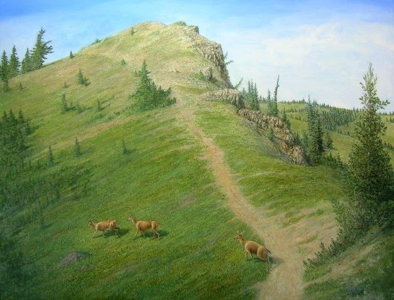  Off The Beaten Track  oil, 22" x 28"