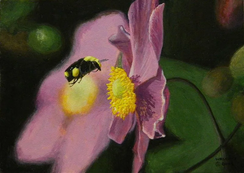  Flight-of-the-Bumblebee  acrylic, 5" x 7"
