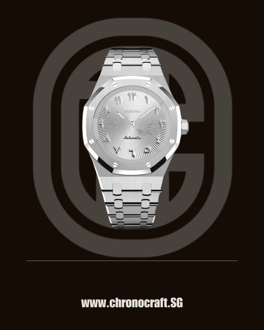Seiko Royal Oak Phantom White Arabic