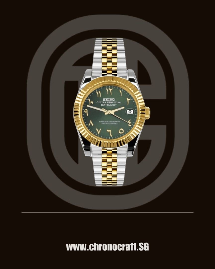 Seiko Arabic “Golden Olive” Datejust