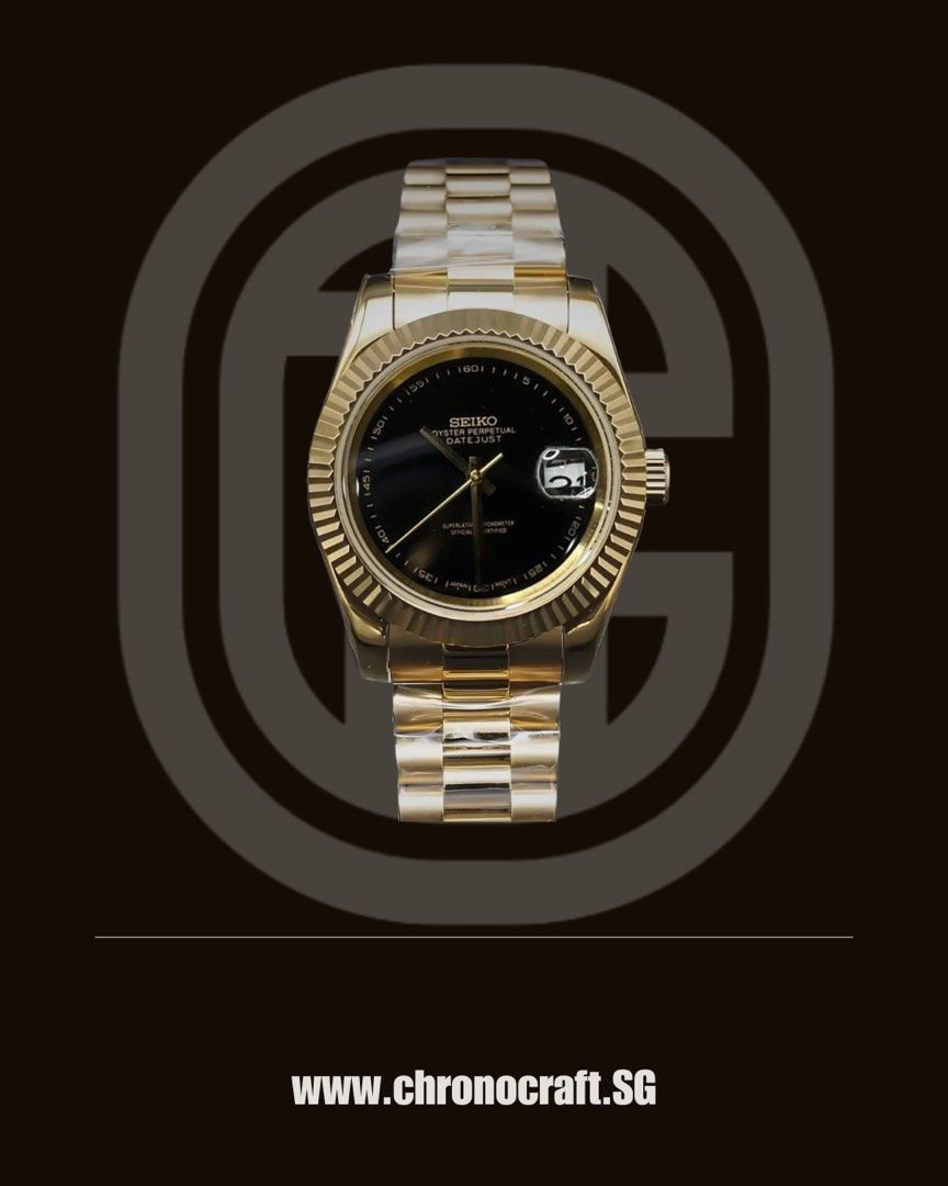 Seiko Datejust Onyx Gold